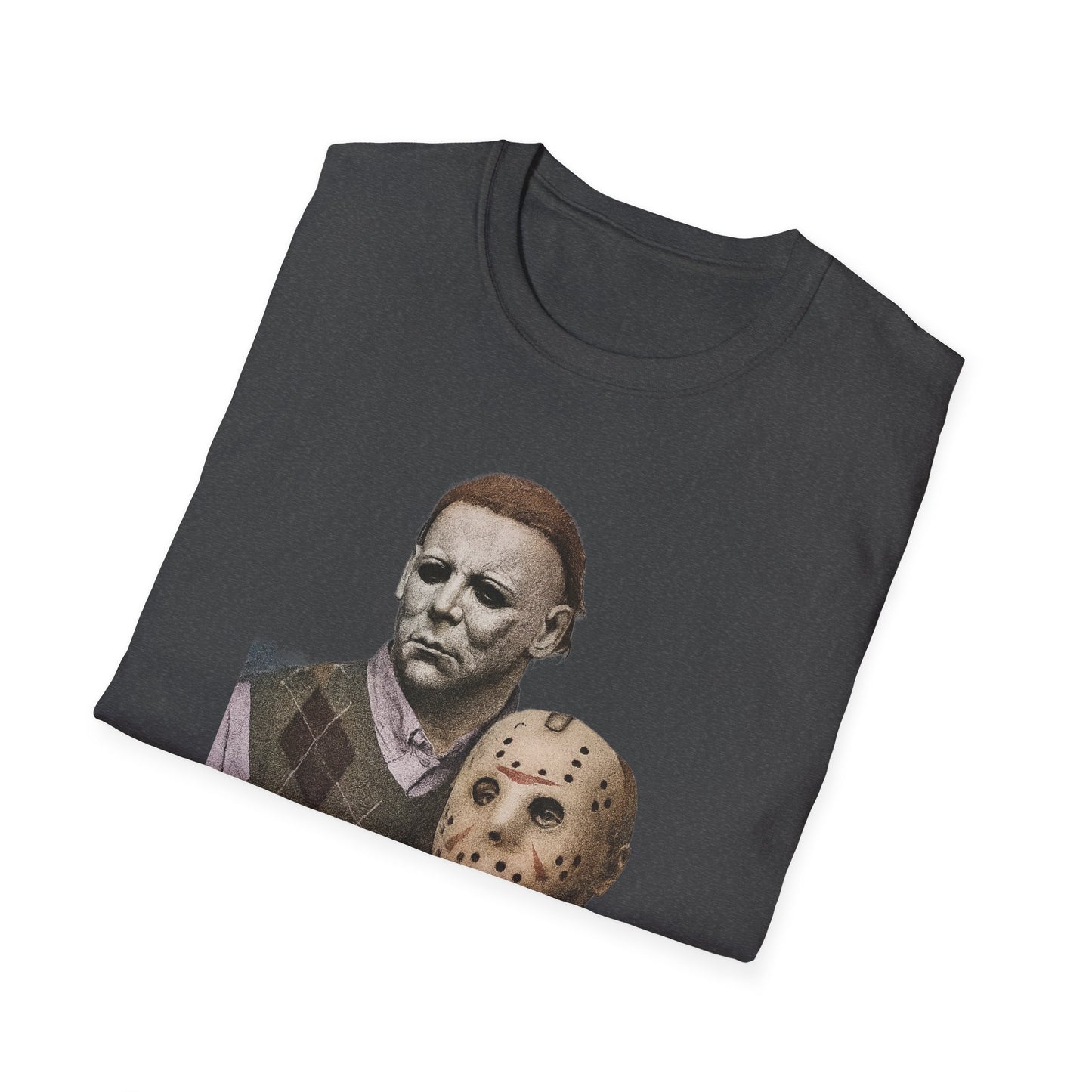 Horror Movie Character T-Shirt | Unisex Softstyle Tee, Scary Graphic Tee, Perfect for Halloween, Horror Fans, Movie Lovers