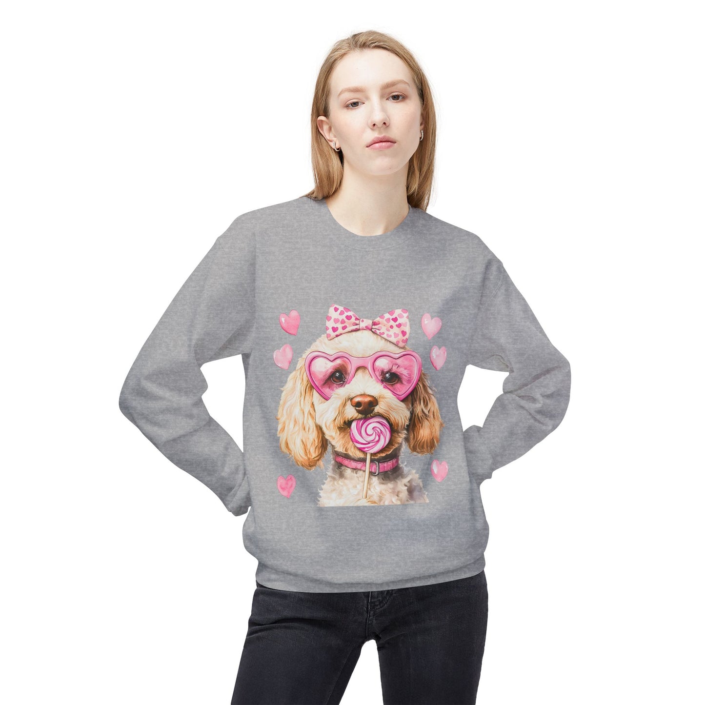 Valentines Unisex Midweight Softstyle Fleece Crewneck Sweatshirt