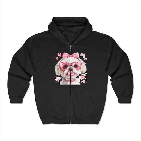 Valentines Unisex Heavy Blend™ Full Zip Hooded Sweatshirt