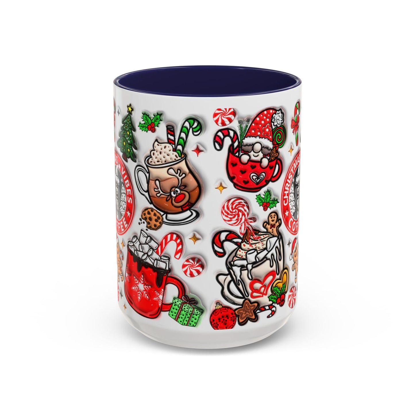 Christmas Accent Coffee Mug (11, 15oz)