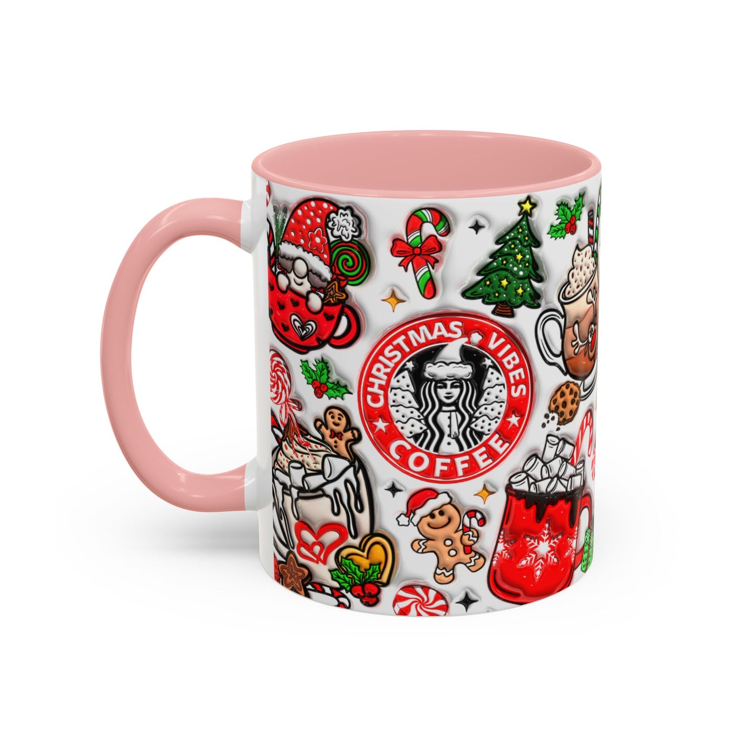 Christmas Accent Coffee Mug (11, 15oz)