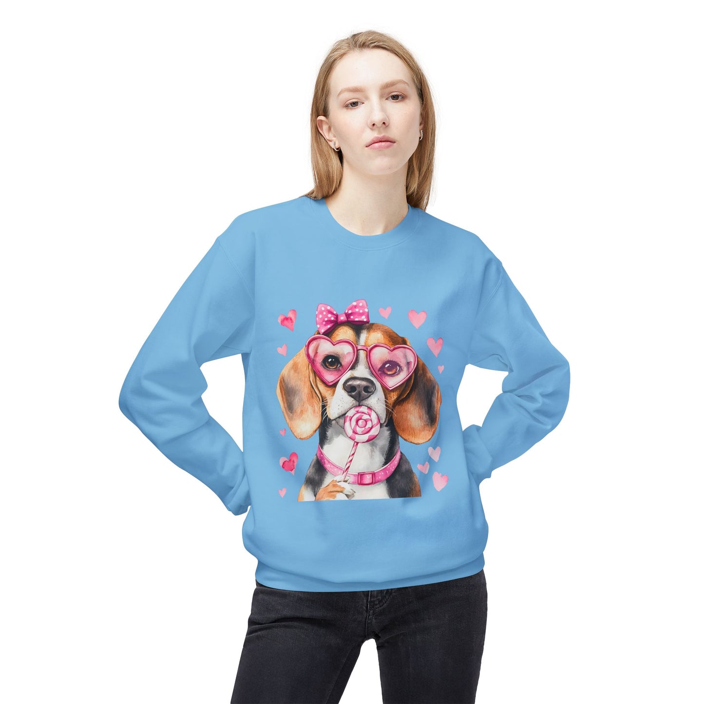 Valentines Unisex Midweight Softstyle Fleece Crewneck Sweatshirt