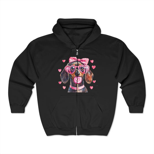 Valentines Unisex Heavy Blend™ Full Zip Hooded Sweatshirt
