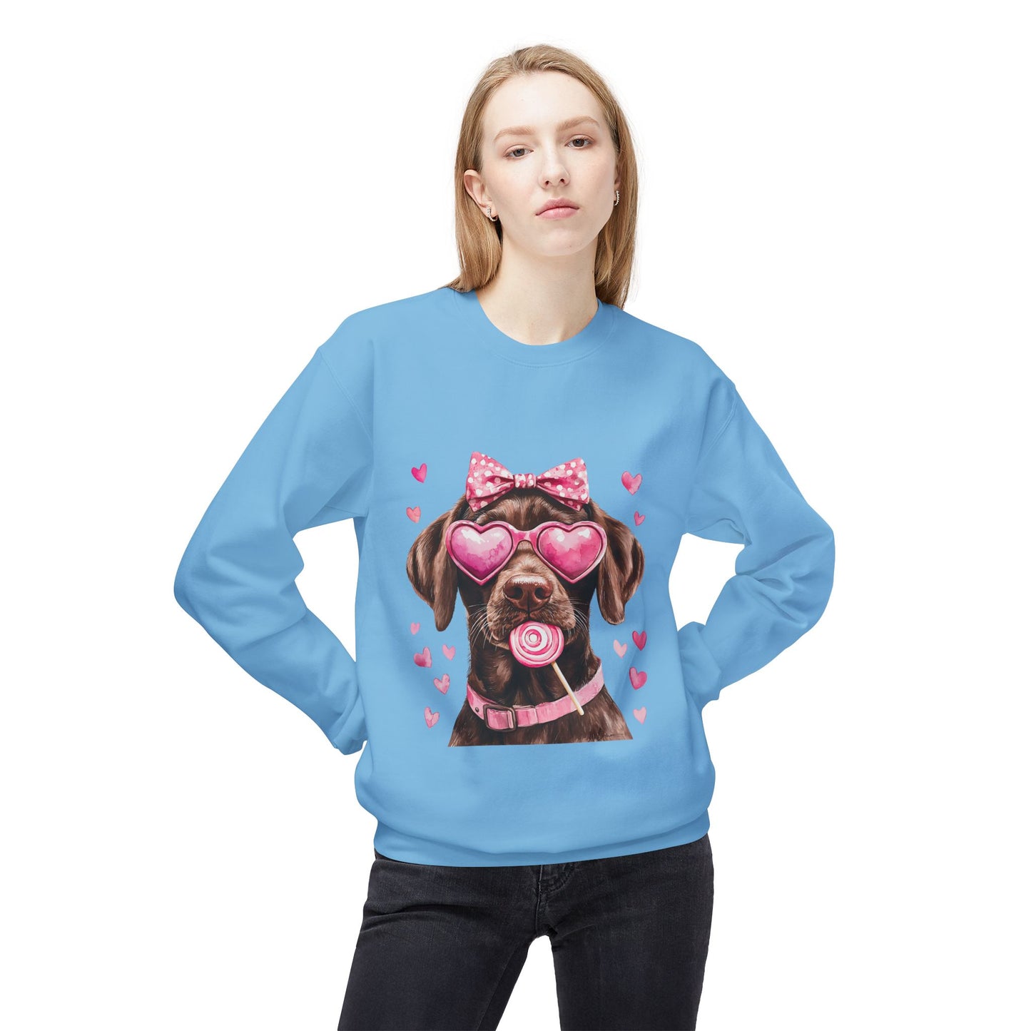 Valentines Unisex Midweight Softstyle Fleece Crewneck Sweatshirt