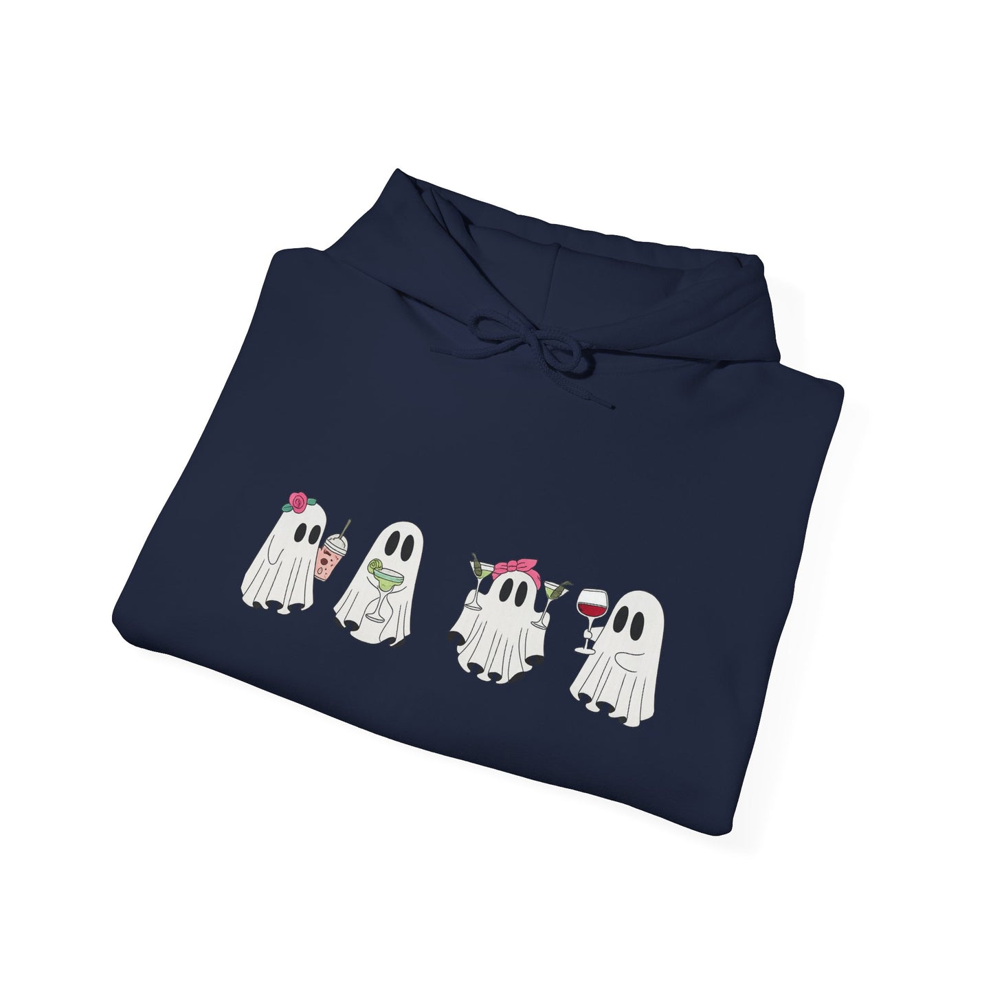 Cute Ghosts Unisex Hoodie - Cozy Halloween Hoodie, Fall Apparel, Gift for Ghost Lovers, Casual Wear, Spooky Season