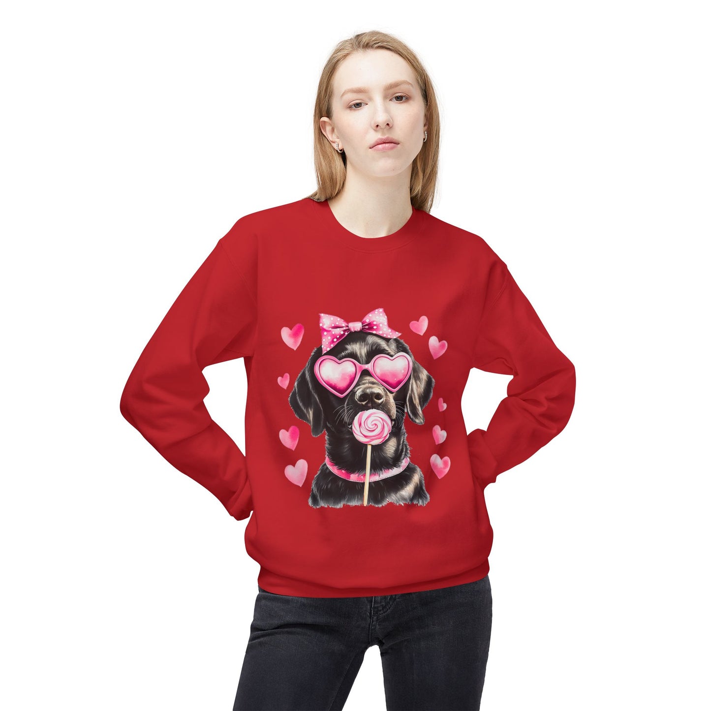 Valentines Unisex Midweight Softstyle Fleece Crewneck Sweatshirt
