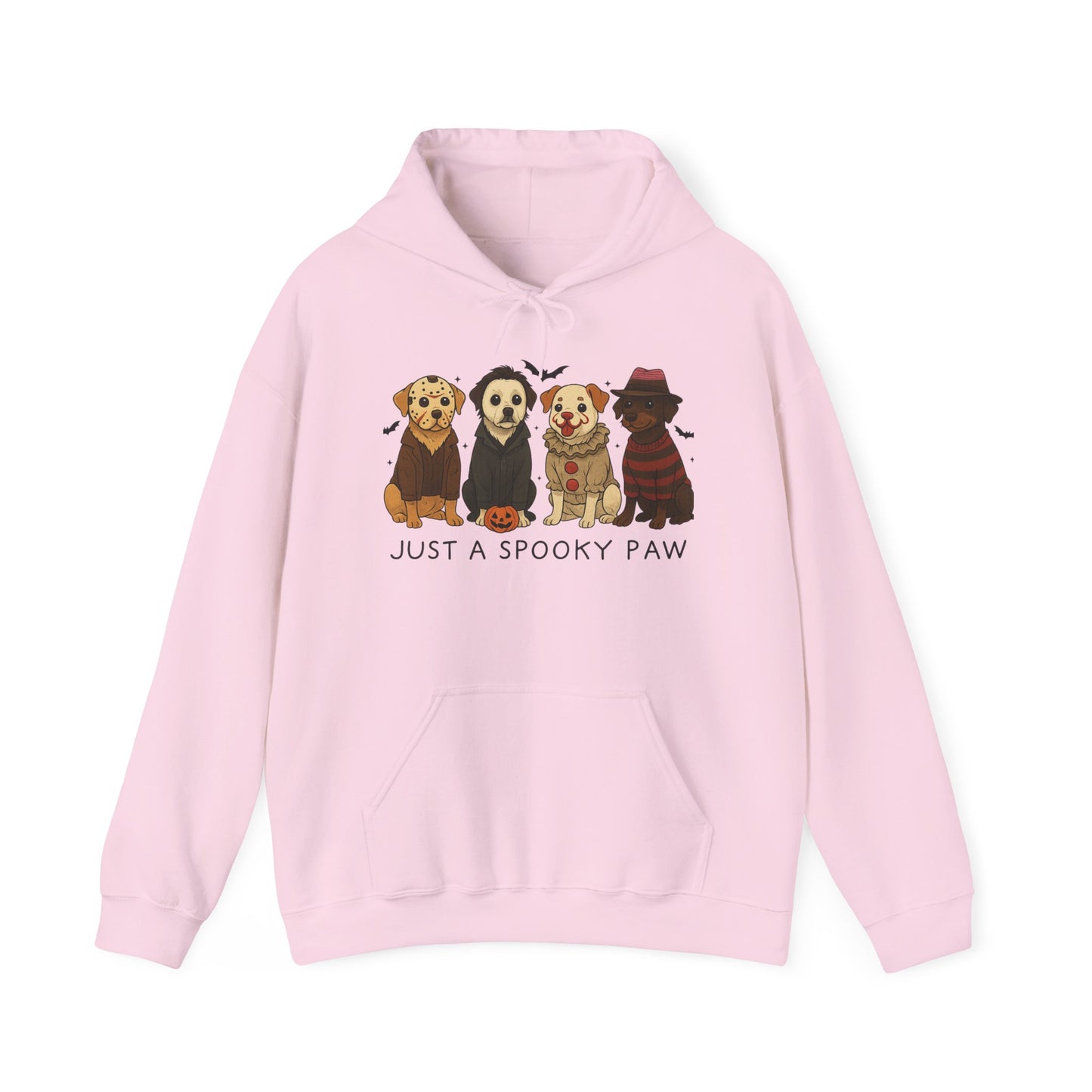 Spooky Paws Unisex Hoodie - Halloween Dog Lover Sweatshirt, Cozy Fall Apparel, Pet Themed Clothing, Gift for Dog Owners, Spooky Season Style
