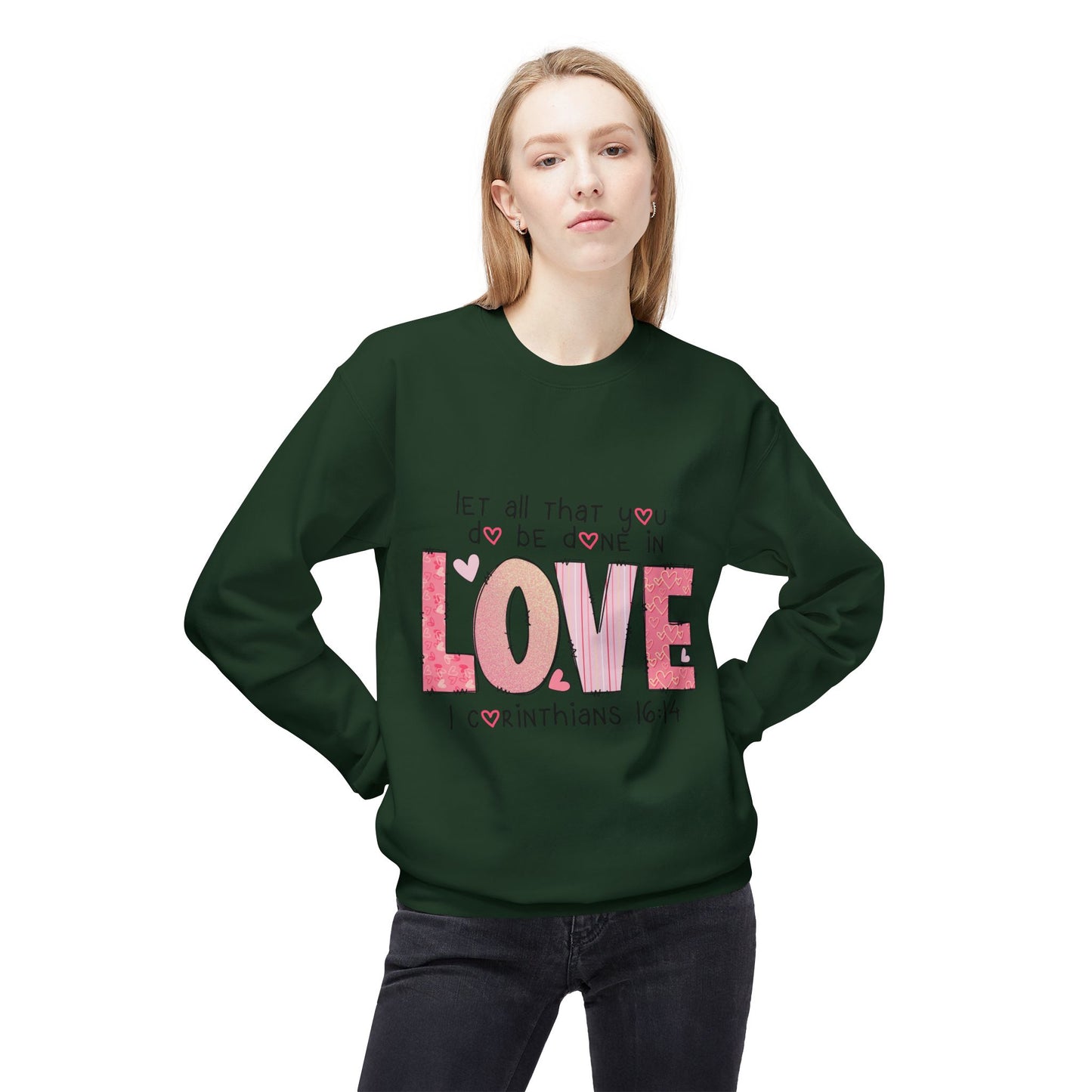 Valentines Unisex Midweight Softstyle Fleece Crewneck Sweatshirt