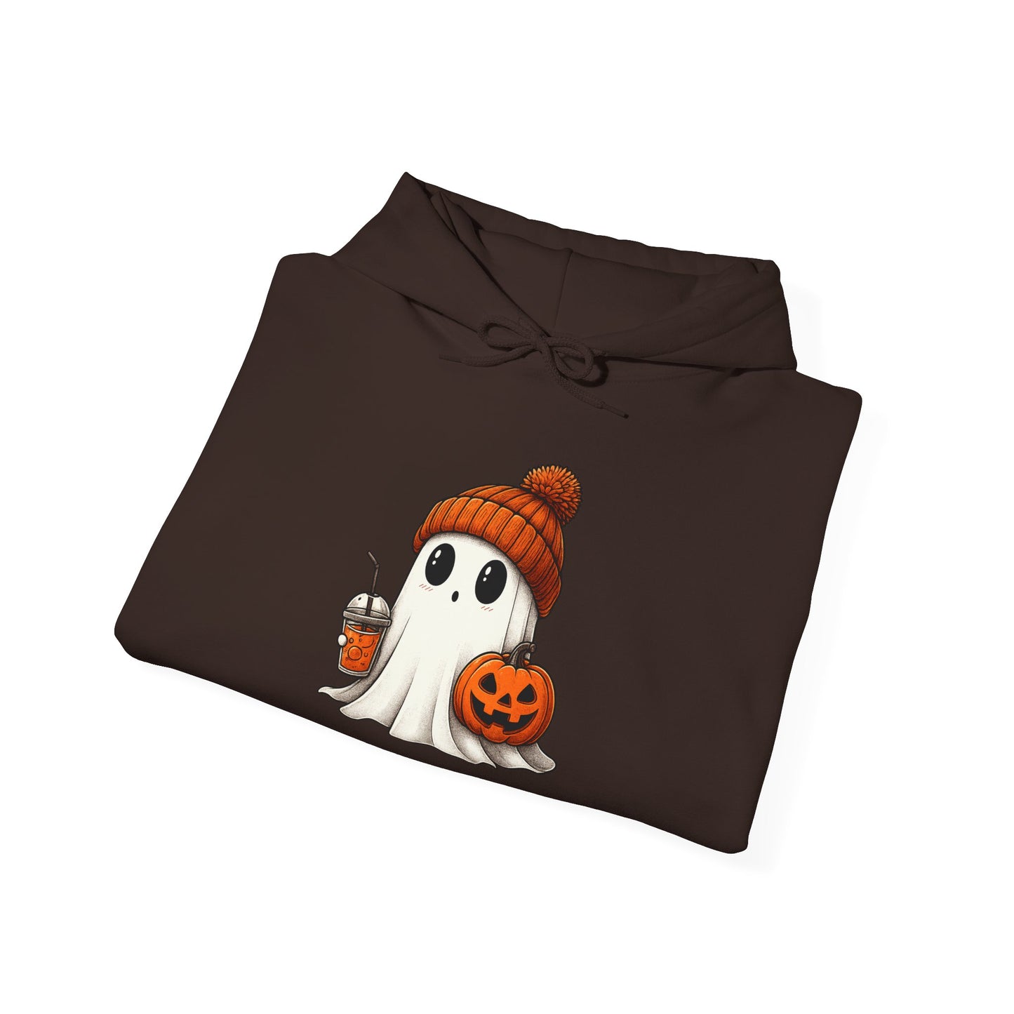 Halloween Ghost Hoodie, Unisex Halloween Apparel, Cute Pumpkin Design, Halloween Party Outfit