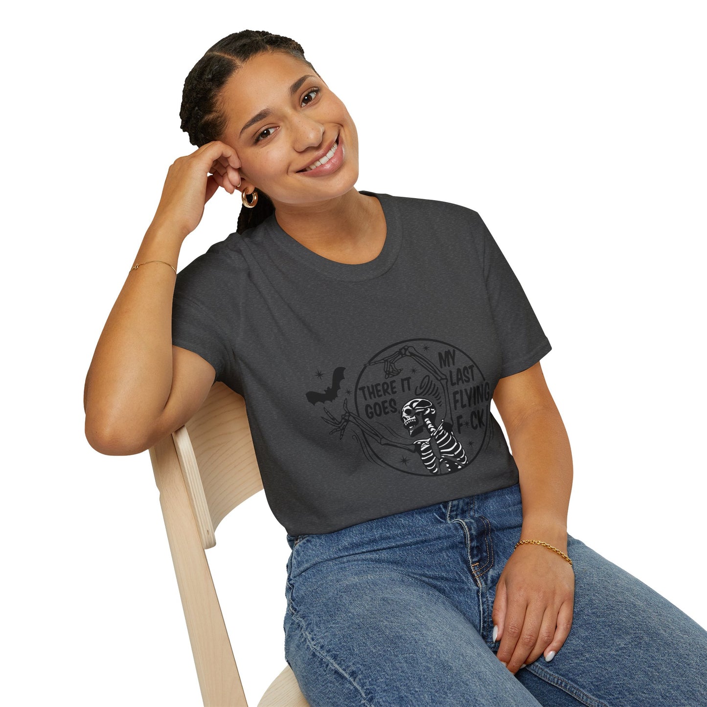Funny Graphic Tee, There It Goes My Last Flying F*ck Shirt, Casual Wear, Gift for Friends, Relaxed Style, Humor Apparel