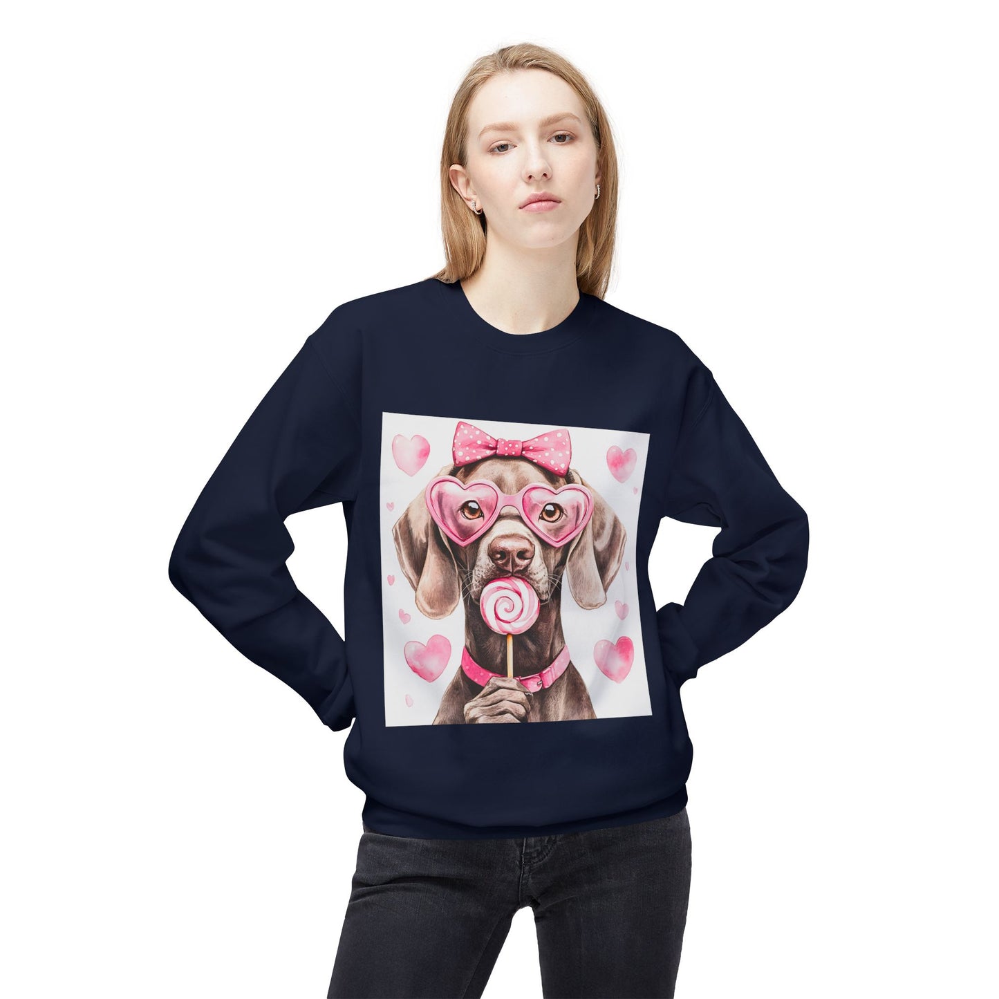 Valentines Unisex Midweight Softstyle Fleece Crewneck Sweatshirt