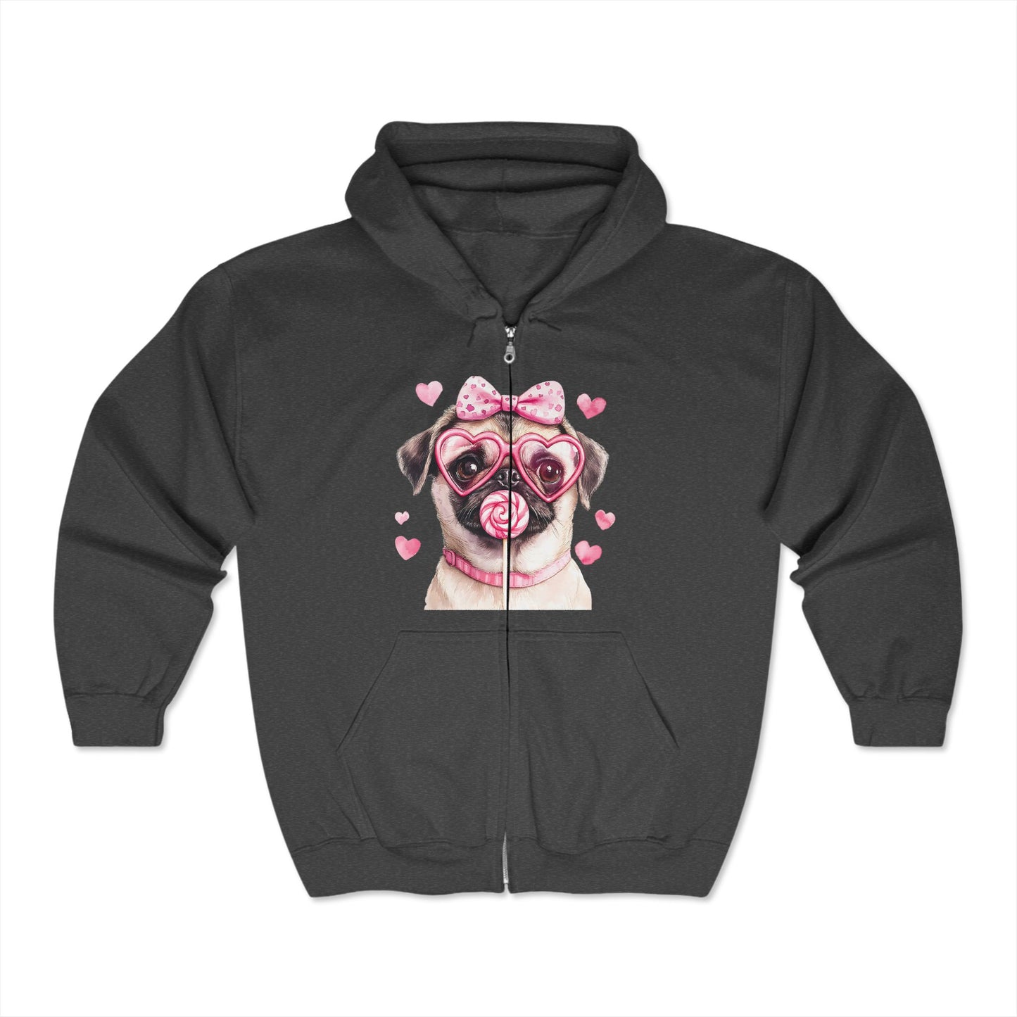 Valentines Unisex Heavy Blend™ Full Zip Hooded Sweatshirt