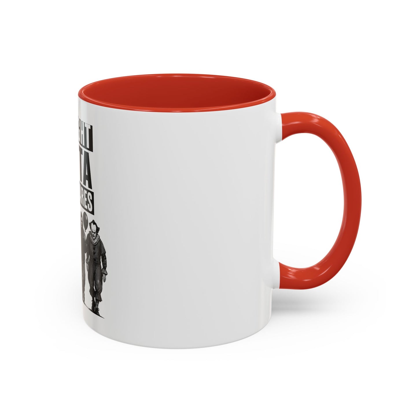 Straight Outta Nightmares Accent Coffee Mug | Spooky Mug, Horror Coffee Cup, Unique Gift for Halloween, Funware, Collectible Tea Mug
