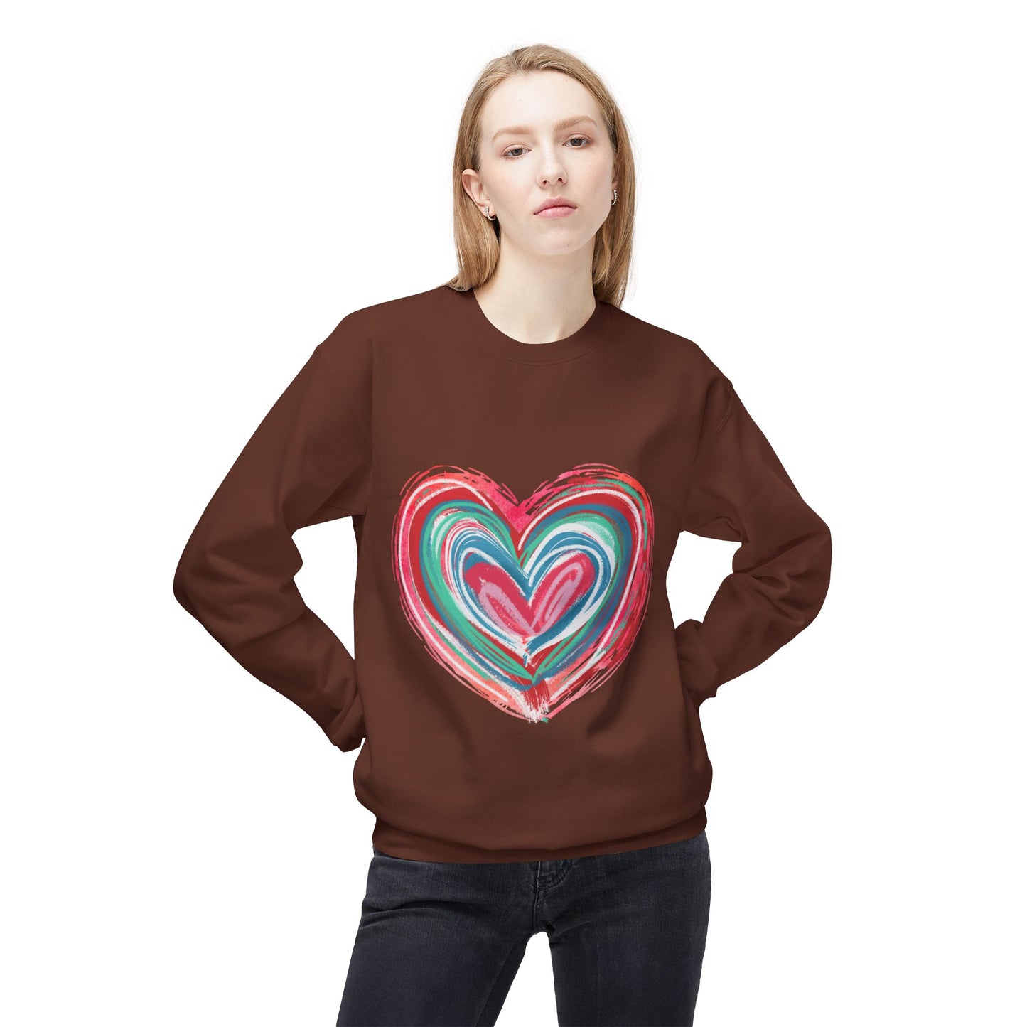 Valentines Unisex Midweight Softstyle Fleece Crewneck Sweatshirt