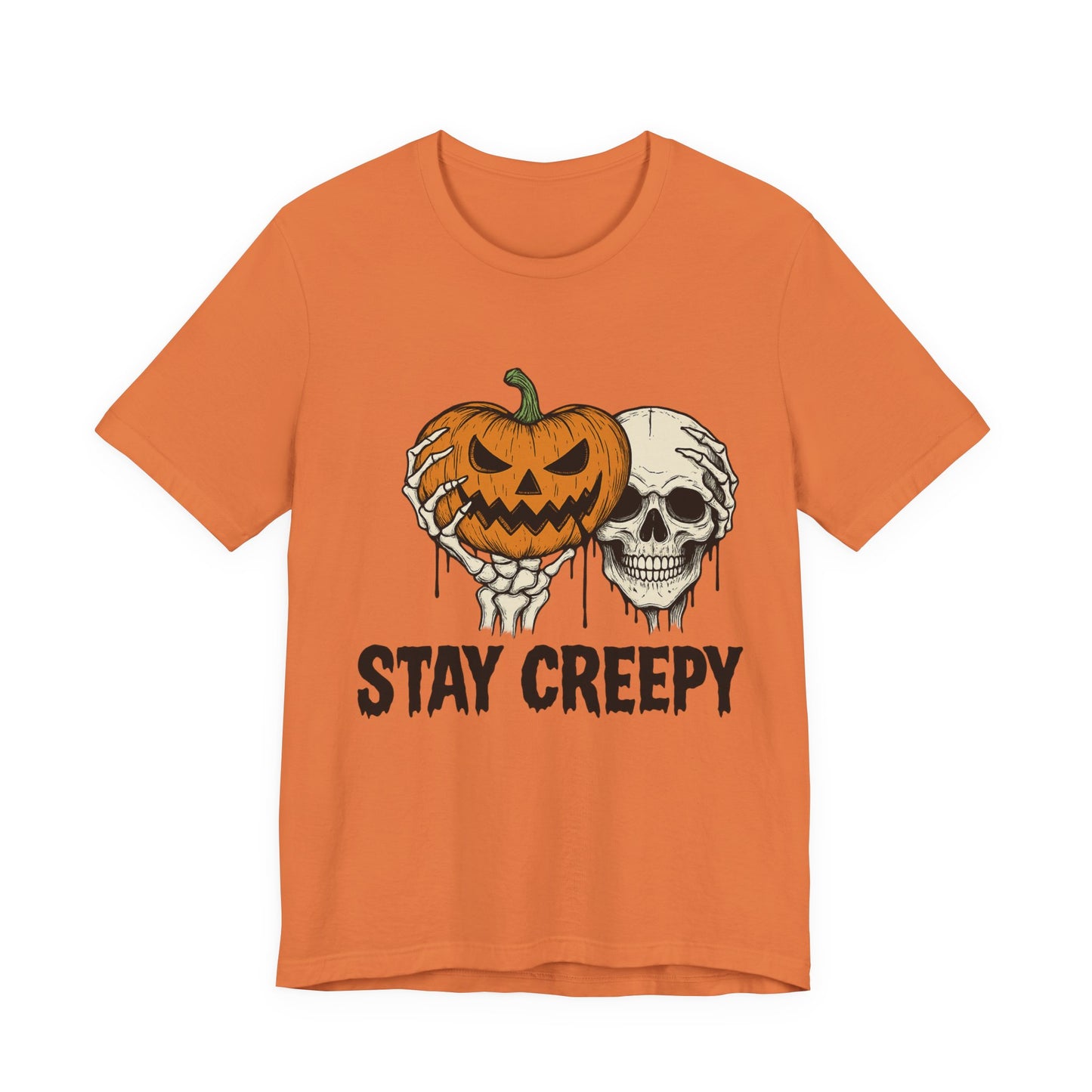 Halloween Graphic Tee - Stay Creepy Unisex Shirt, Fall Fashion, Spooky Halloween Apparel, Casual Wear, Gift for Halloween Lovers