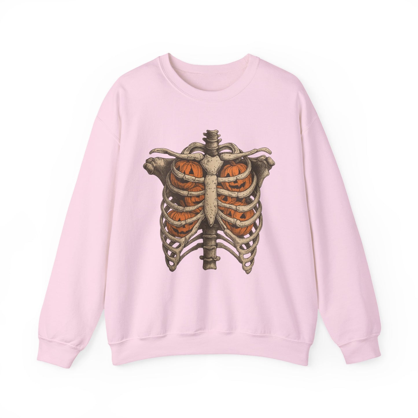 Halloween Skeleton Sweatshirt, Unisex Crewneck, Fall Fashion, Spooky Apparel, Gift for Halloween, Cozy Pullover