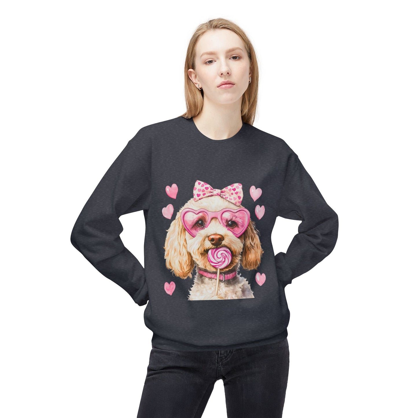 Valentines Unisex Midweight Softstyle Fleece Crewneck Sweatshirt