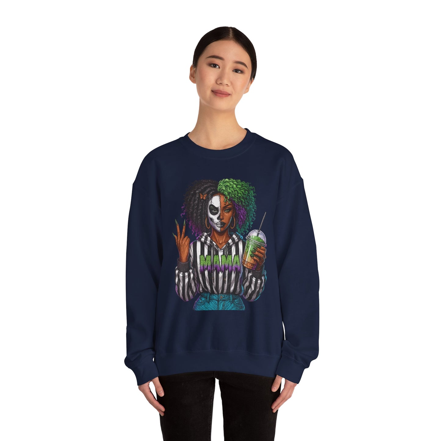 Vibrant Graphic Sweatshirt - Perfect for Creative Souls | Comfy Crewneck | Gift for Moms, Halloween, Trendy Outfits, Streetwear, Art Lovers