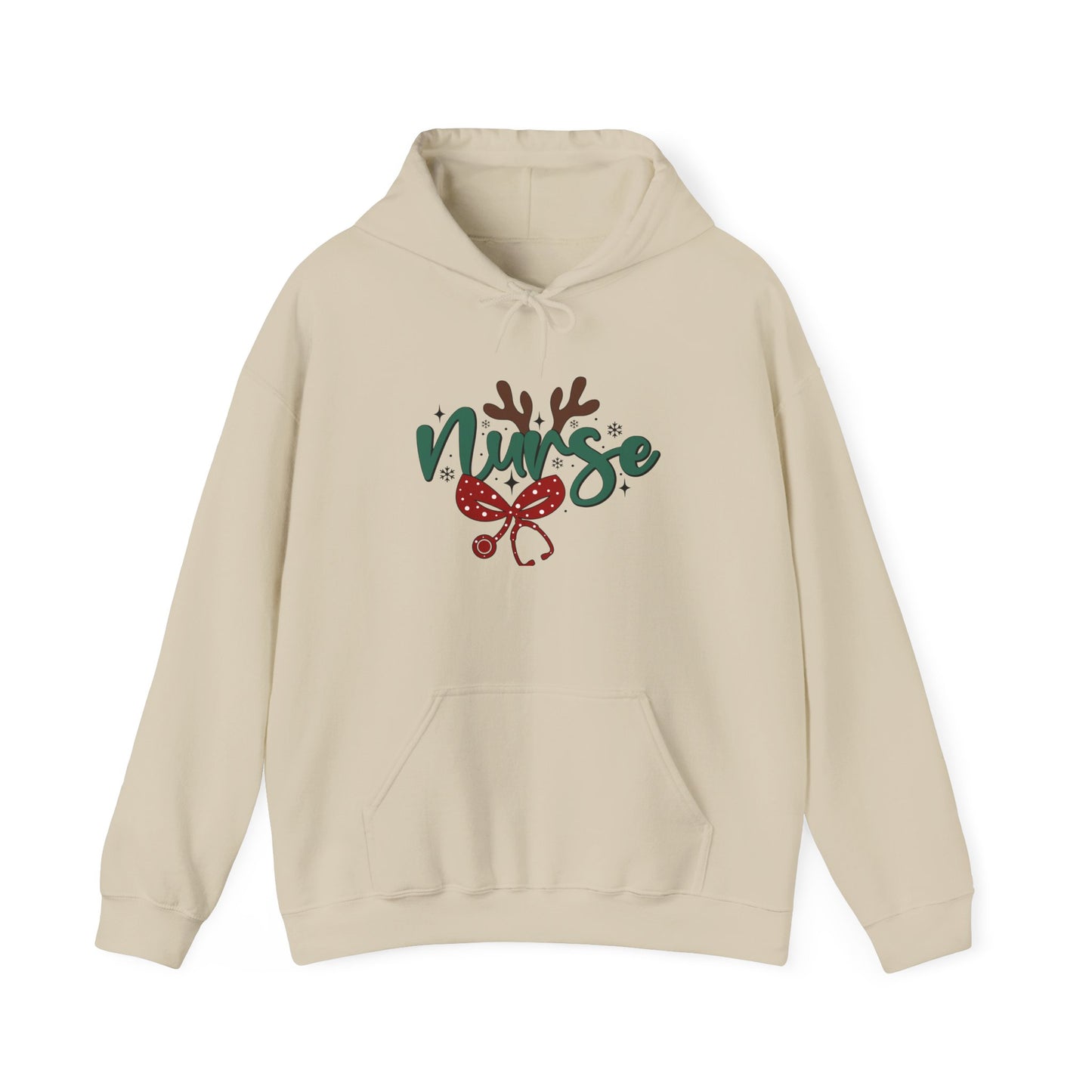 Festive Nurse Hoodie | Holiday Sweatshirt, Christmas Gift for Nurses, Cozy Winter Wear, Fun Nursing Apparel