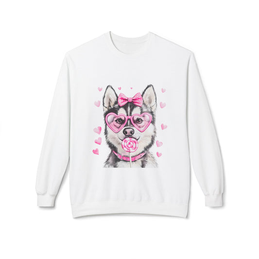 Valentines Unisex Midweight Soft style Fleece Crewneck Sweatshirt