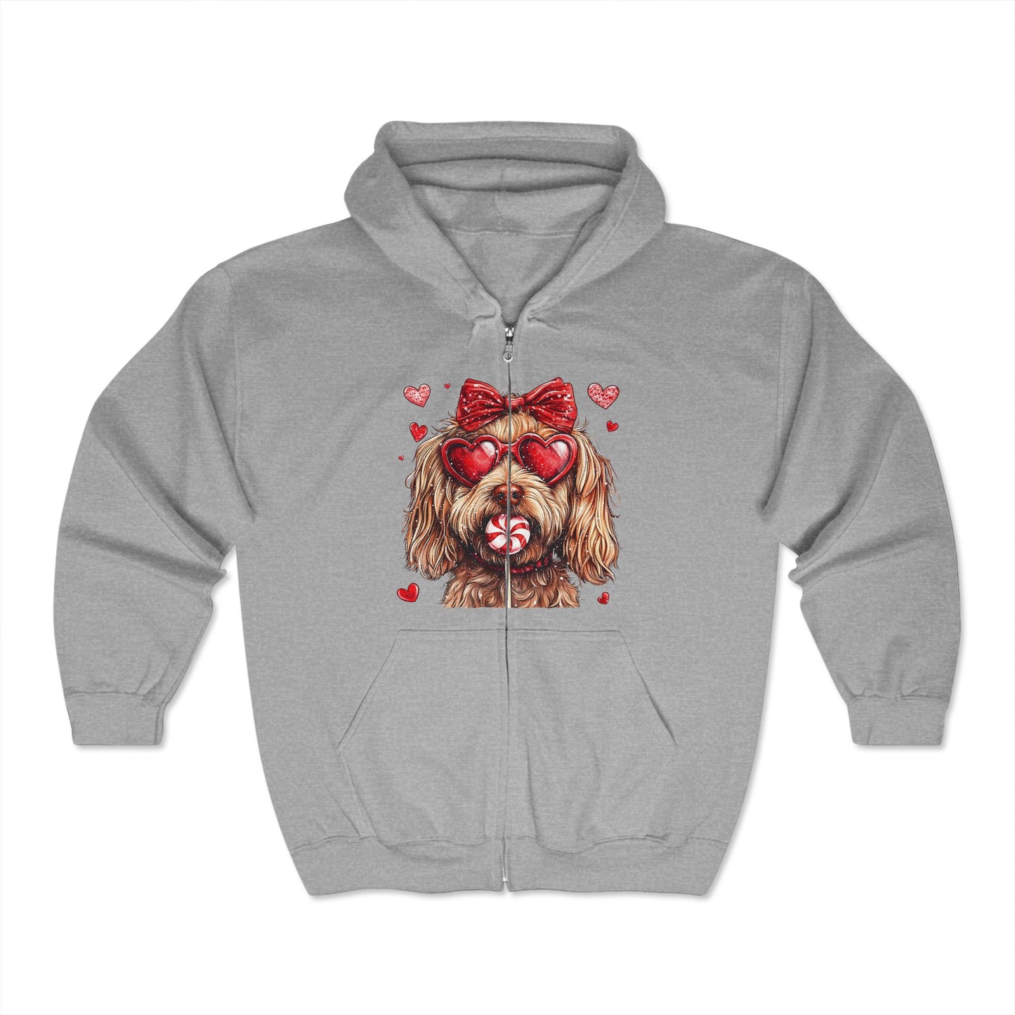 Valentines Unisex Heavy Blend™ Full Zip Hooded Sweatshirt