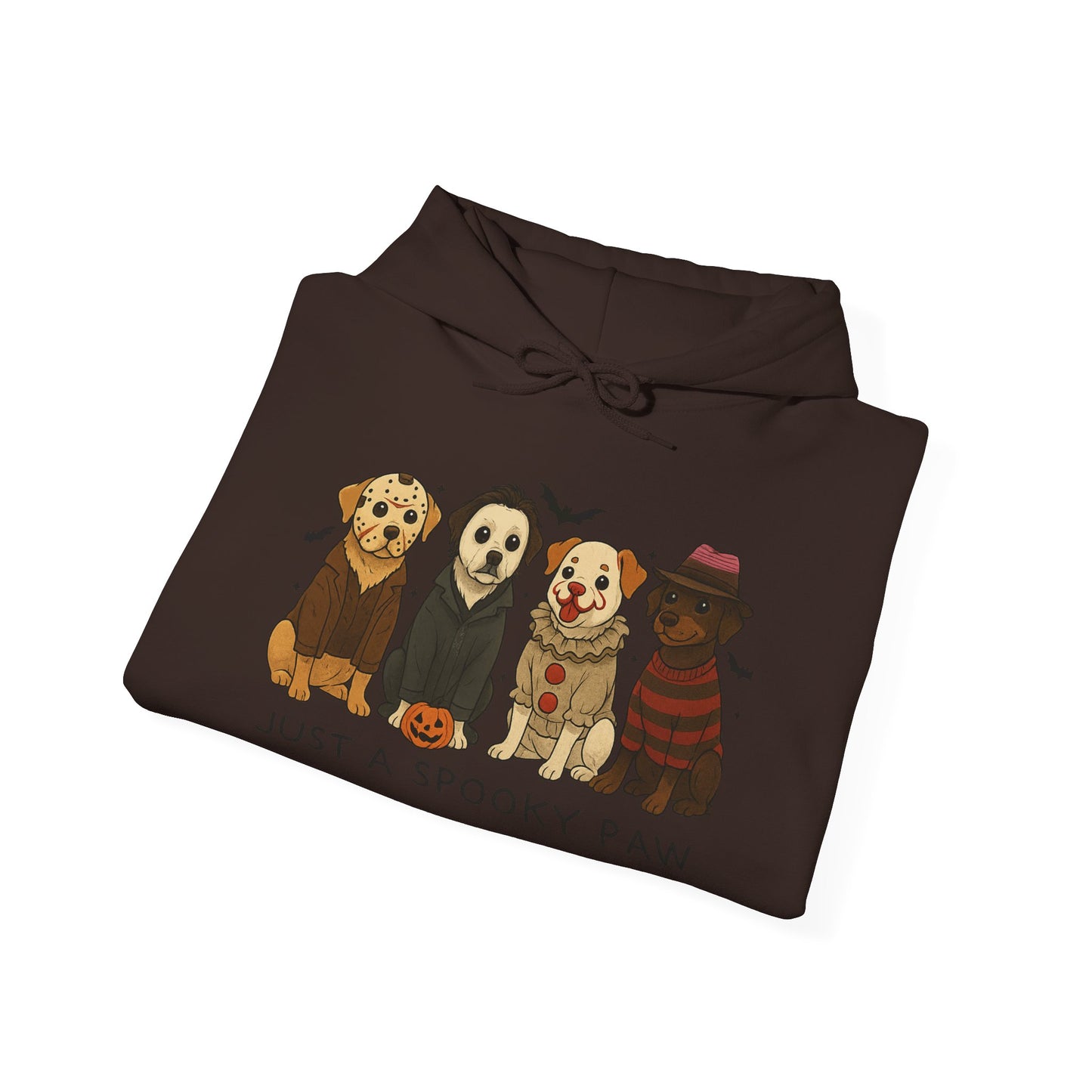 Spooky Paws Unisex Hoodie - Halloween Dog Lover Sweatshirt, Cozy Fall Apparel, Pet Themed Clothing, Gift for Dog Owners, Spooky Season Style