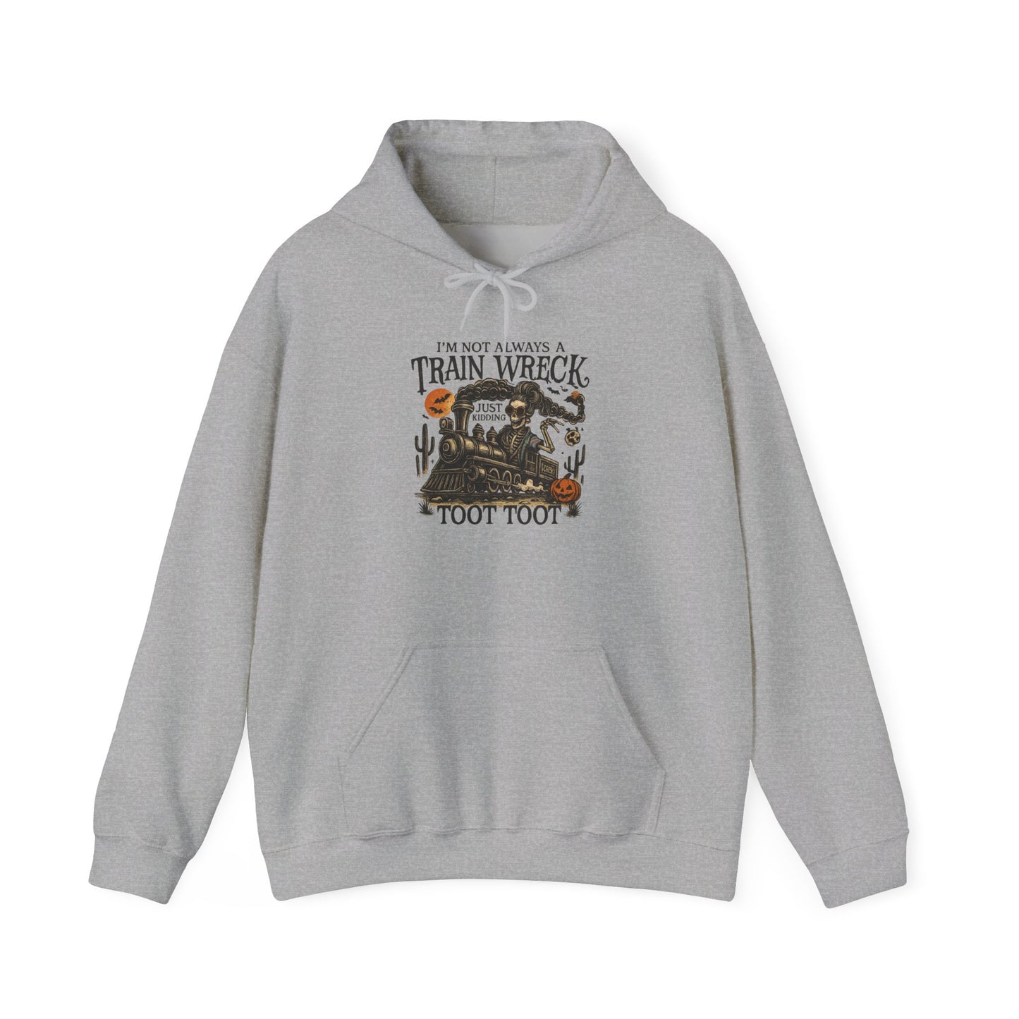 Halloween Train Toot Toot Hoodie, Cozy hoodie , Unisex Pullover, Perfect Fall Gift, Spooky Season Apparel, Halloween Costume Alternative
