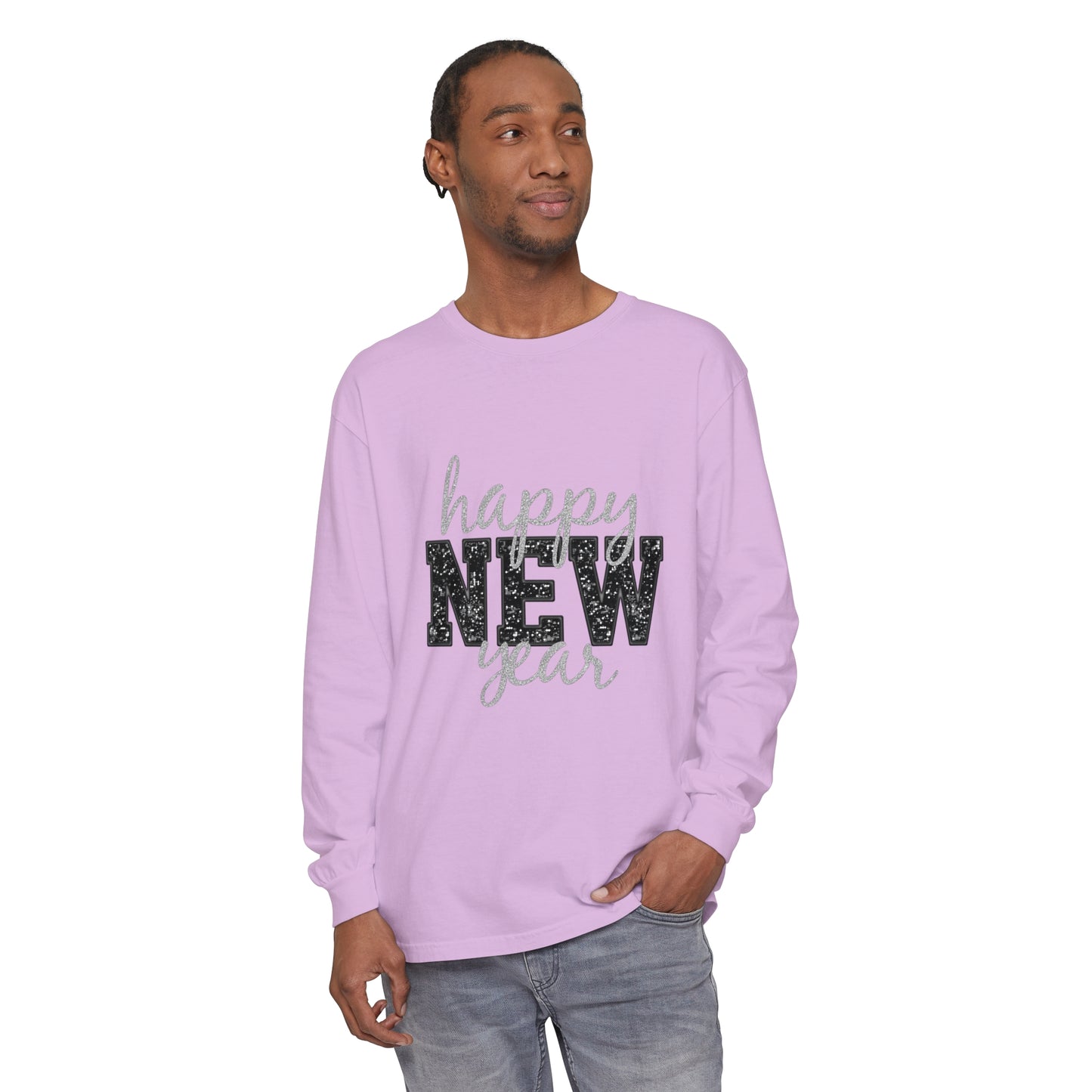 New Year Unisex Garment-dyed Long Sleeve T-Shirt