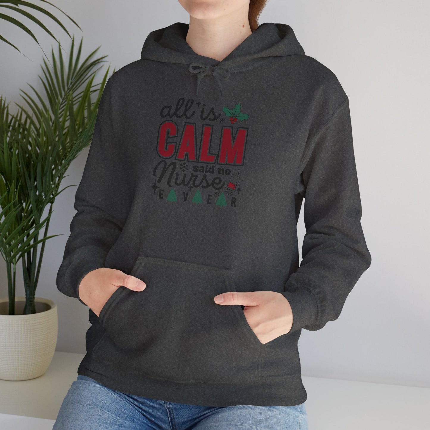 Festive Nurse Hooded Hoodie - Cozy Holiday Gift for Nurses - Christmas Apparel, Cute Hoodie, Nurse Life Hoodie, Xmas Gift Idea