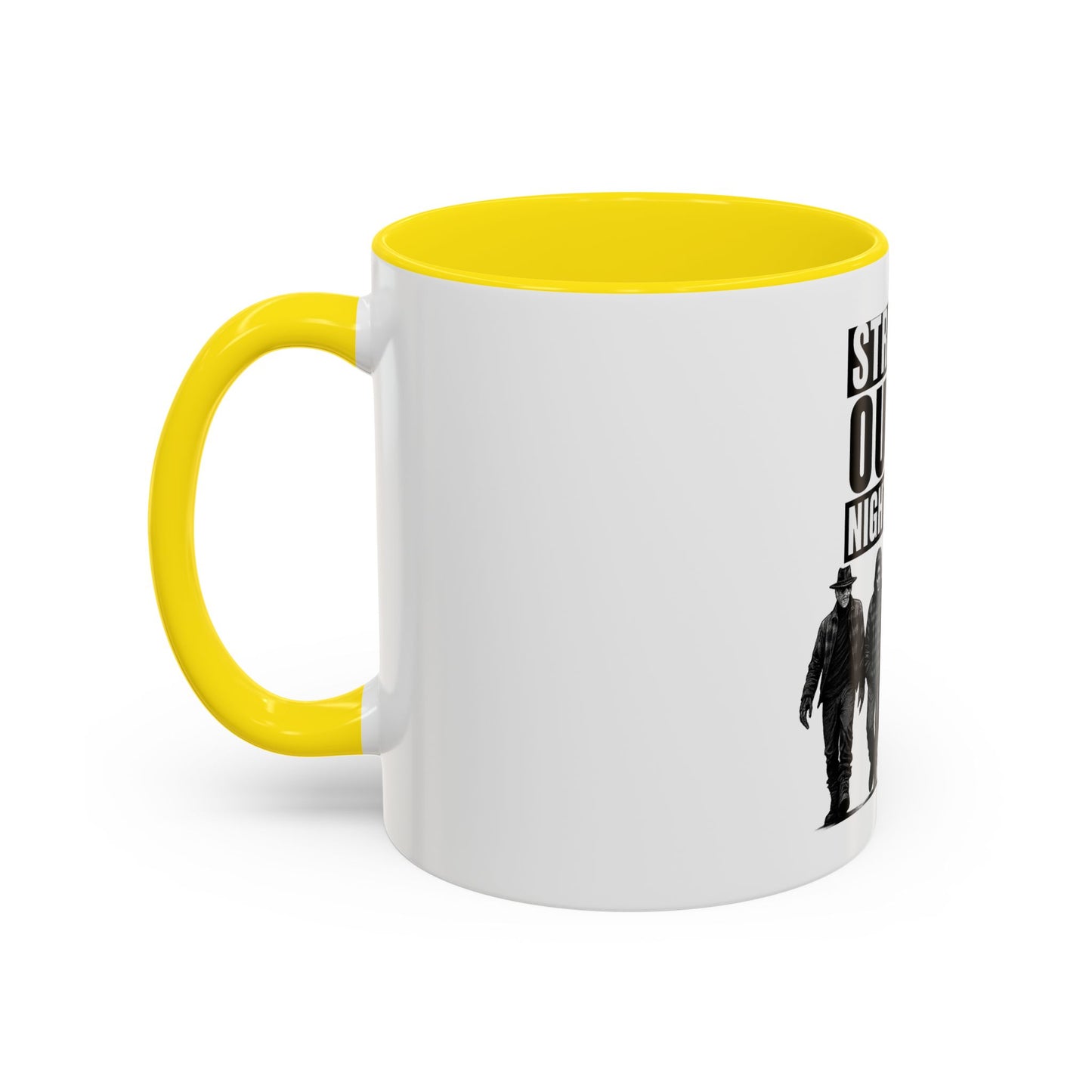 Straight Outta Nightmares Accent Coffee Mug | Spooky Mug, Horror Coffee Cup, Unique Gift for Halloween, Funware, Collectible Tea Mug