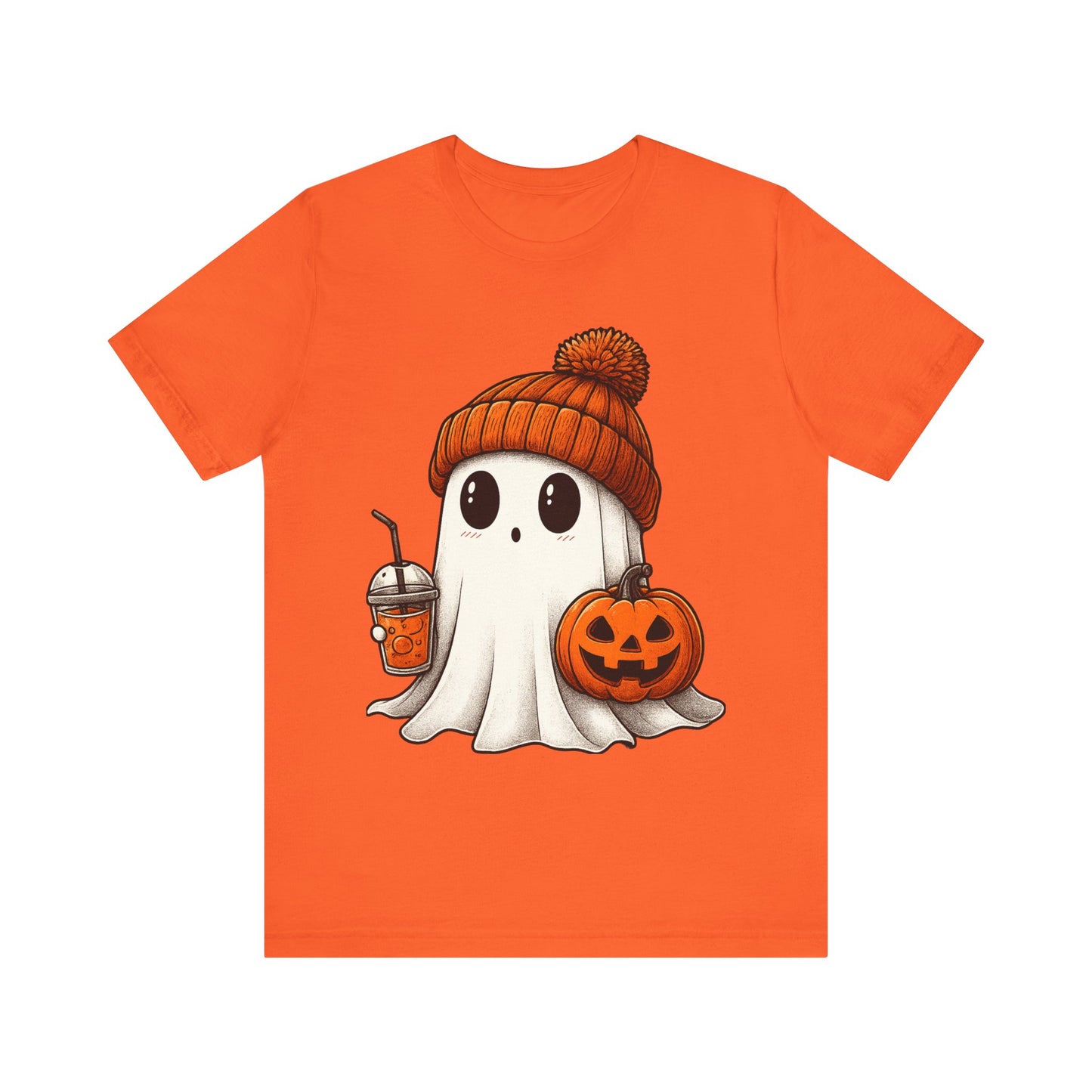 Halloween Ghost Unisex Tee, Spooky Shirt, Fall Fashion, Cute Ghost Shirt, Halloween Costume, Trick or Treat T-Shirt