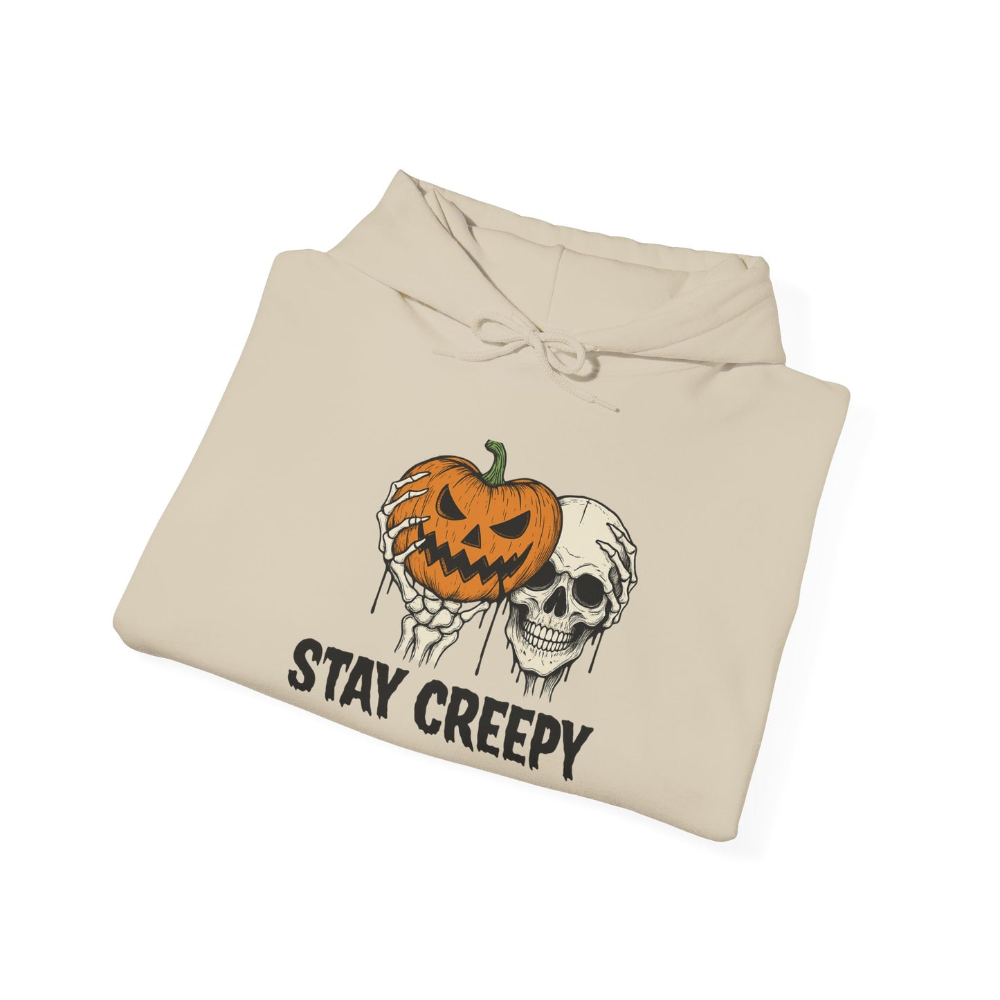 Unisex Creepy Hooded Hoodie | Halloween Hoodie, Fall Apparel, Spooky Gift, Cozy Hoodie for Autumn Celebrations