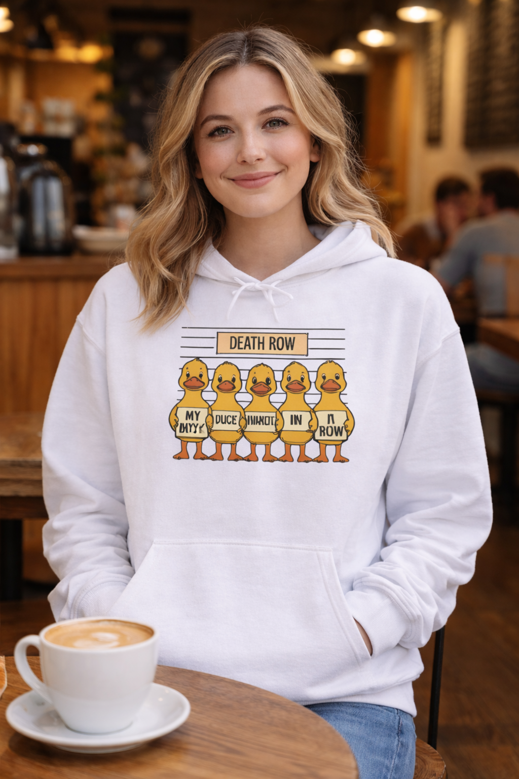 Funny Unisex Sweatshirt: Death Row Ducks, Cozy Hoodie, Perfect for Casual Wear