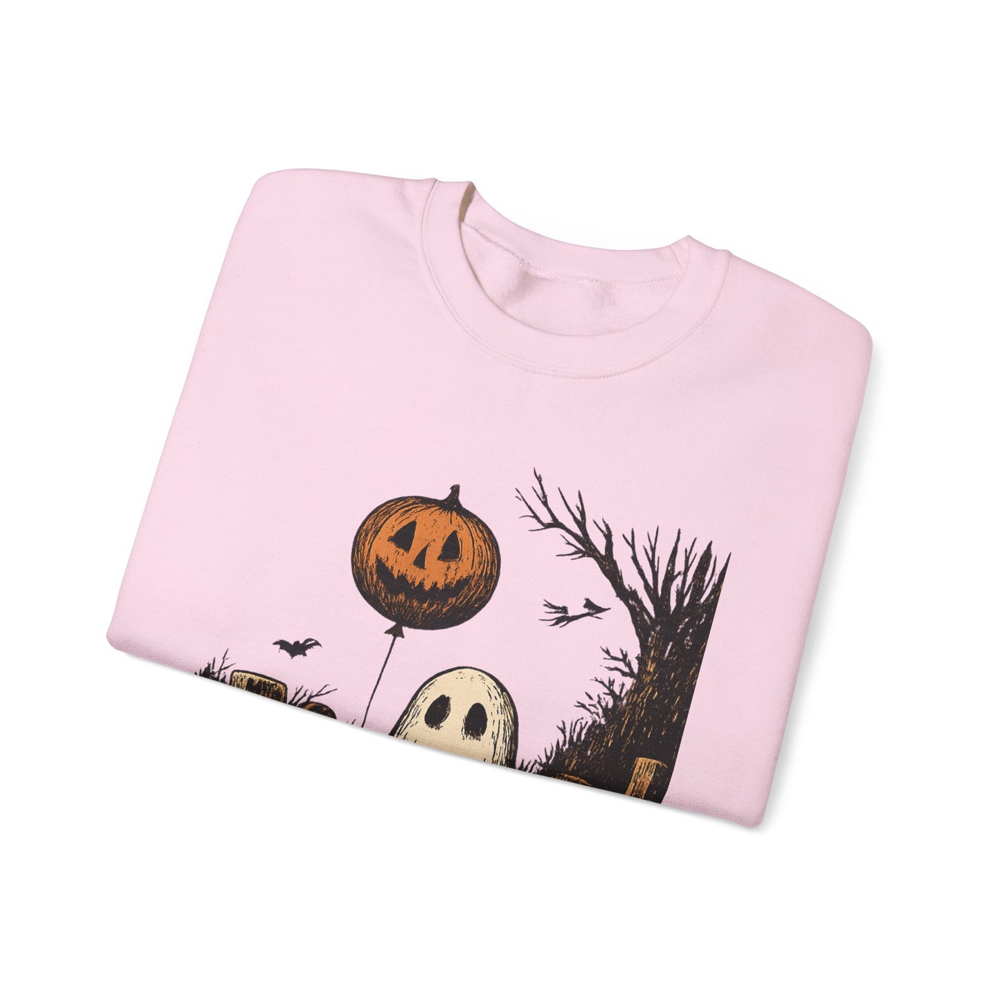 Halloween Ghost Crewneck Sweatshirt - Fall Fashion, Cozy Sweater, Spooky Style, Halloween Decor, Unique Gift