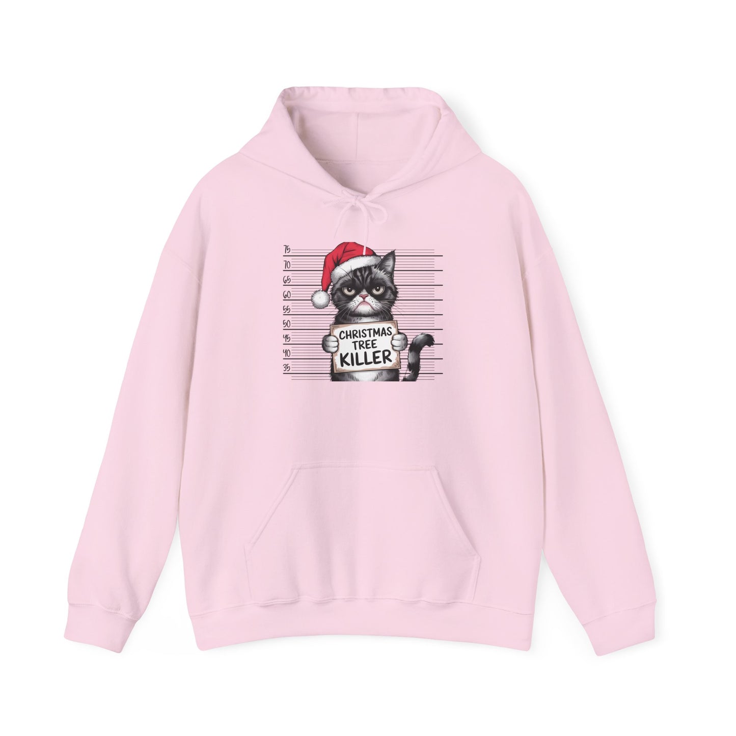 Christmas Cat Humor Hoodie, Funny Holiday Hoodie, Gift for Cat Lovers, Winter Apparel, Pet-Themed Clothing