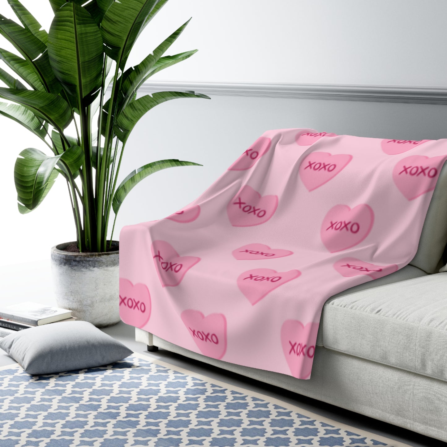 Valentines Sherpa Fleece Blanket