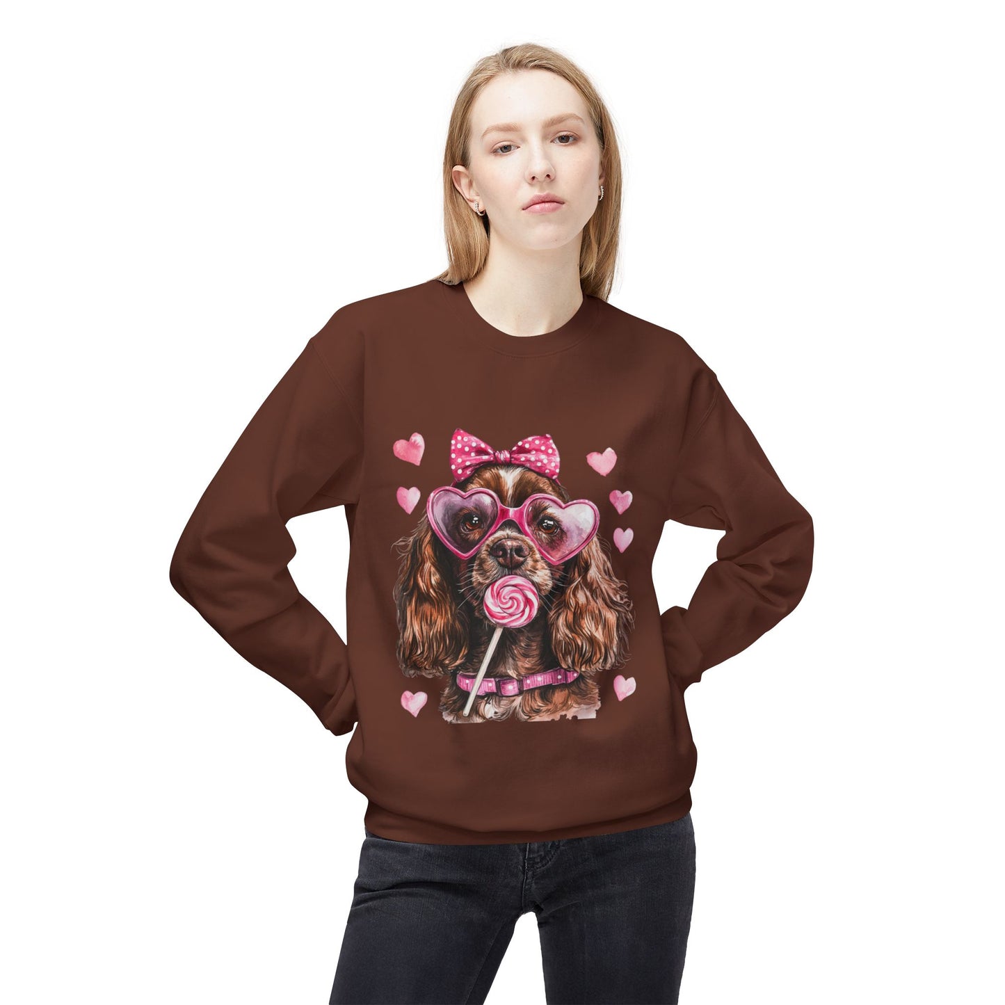 Valentines Unisex Midweight Softstyle Fleece Crewneck Sweatshirt