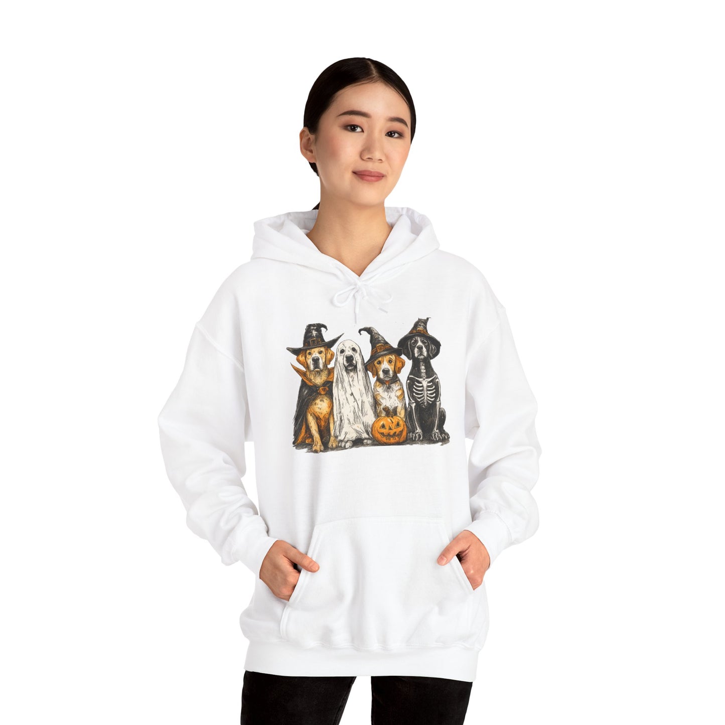 Halloween Pet Lover Hoodie, Unisex Hoodie, Cute Dog Hoodie, Cozy Halloween Apparel, Animal Lover Gift