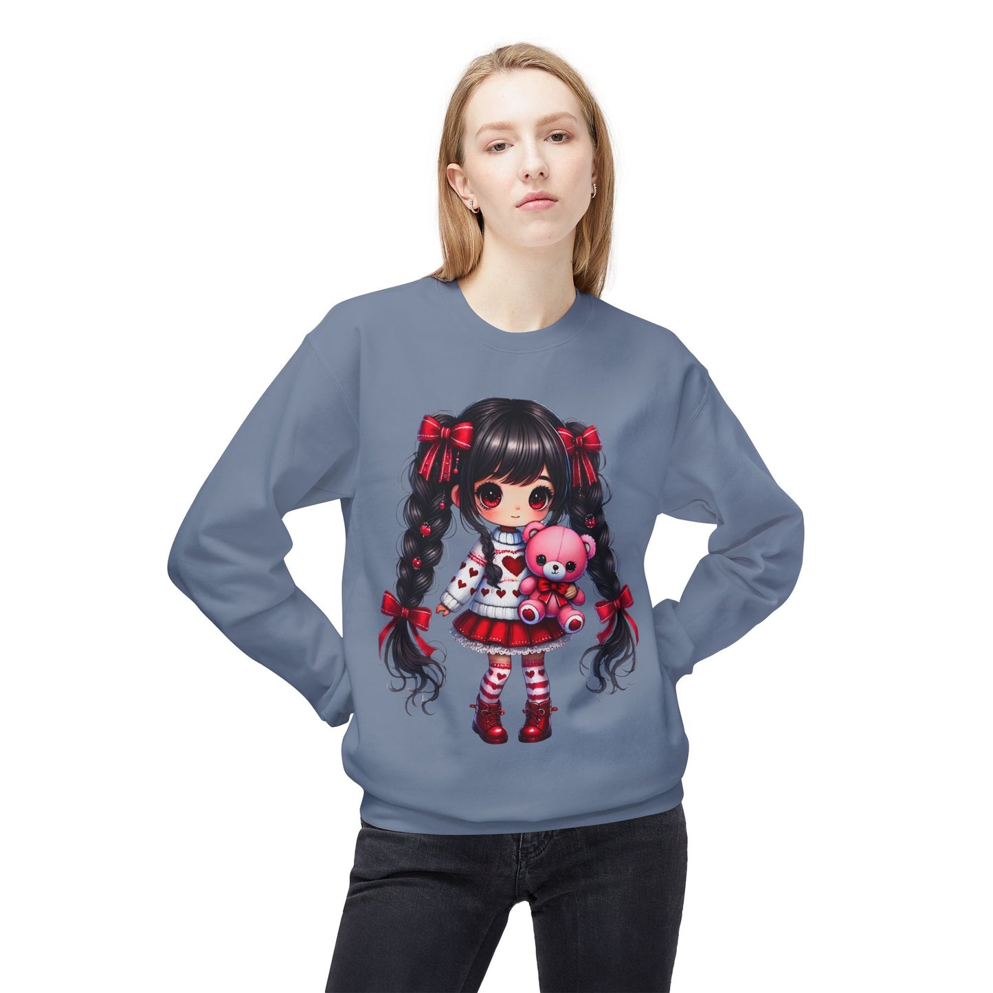 Valentines Unisex Midweight Softstyle Fleece Crewneck Sweatshirt
