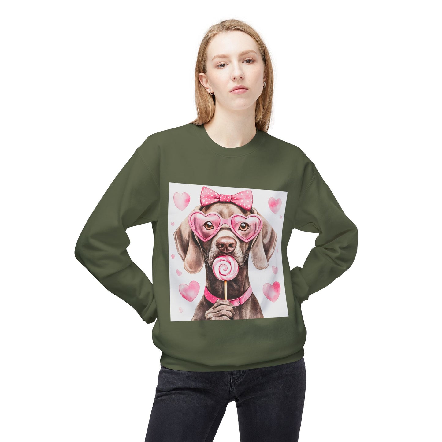 Valentines Unisex Midweight Softstyle Fleece Crewneck Sweatshirt