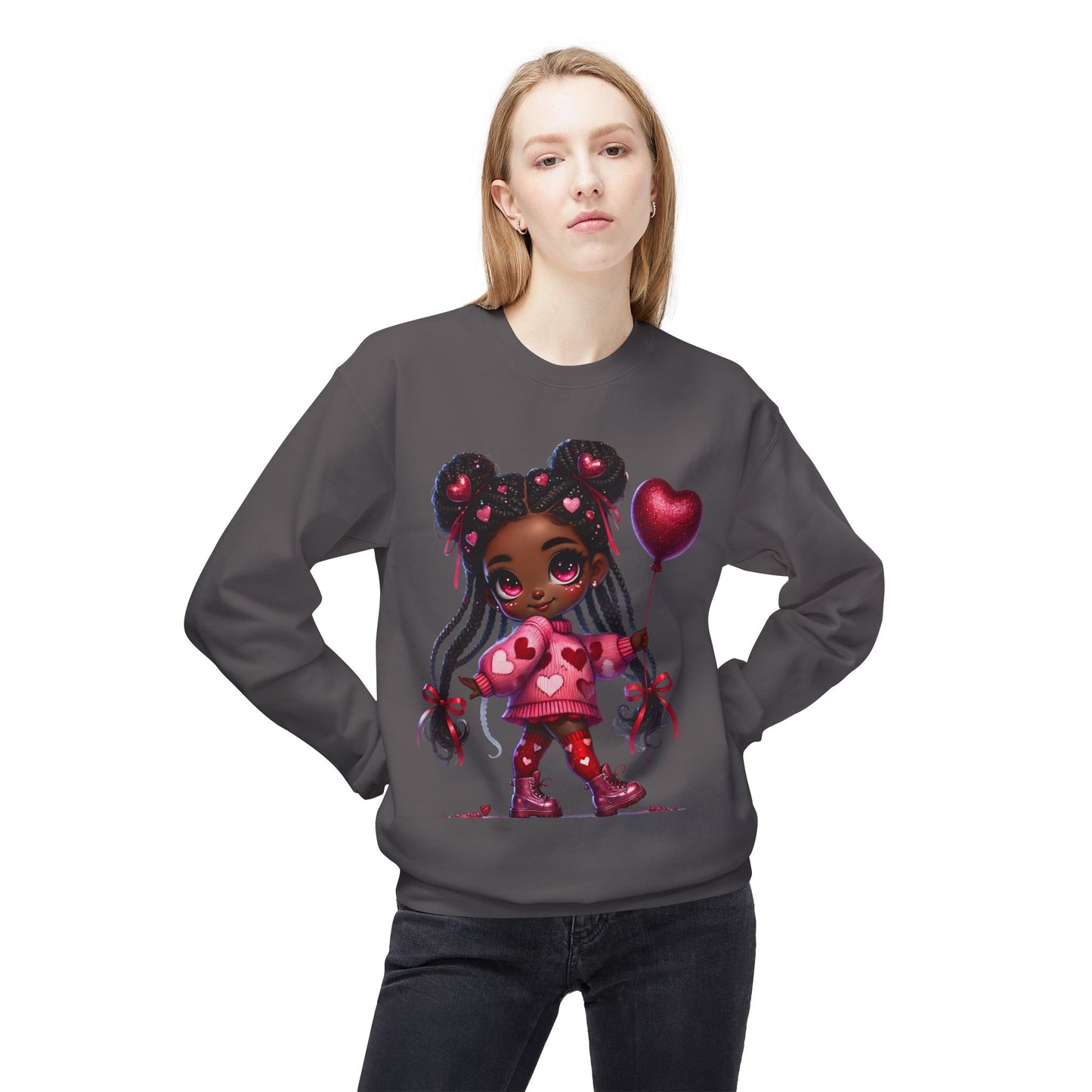 Valentines Unisex Midweight Softstyle Fleece Crewneck Sweatshirt