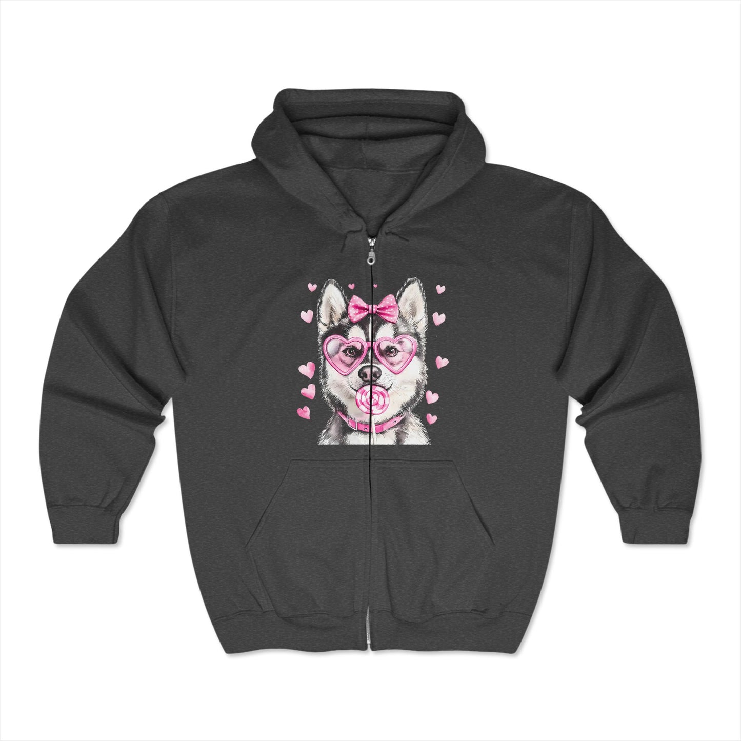 Valentines Unisex Heavy Blend™ Full Zip Hooded Sweatshirt