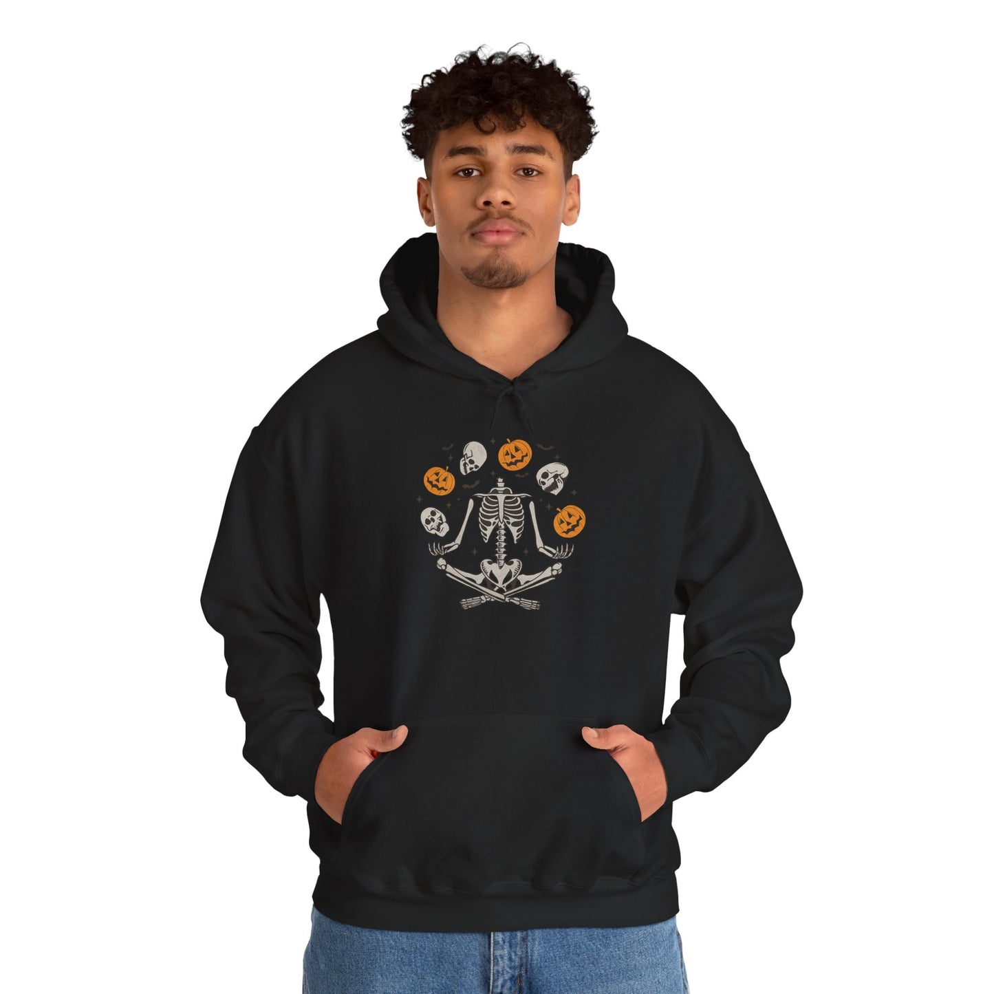 Cozy Skeleton Cookie Hoodie - Spooky Fashion, Halloween Hoodie Fall Apparel, Unisex Hoodie, Gift for Him & Her