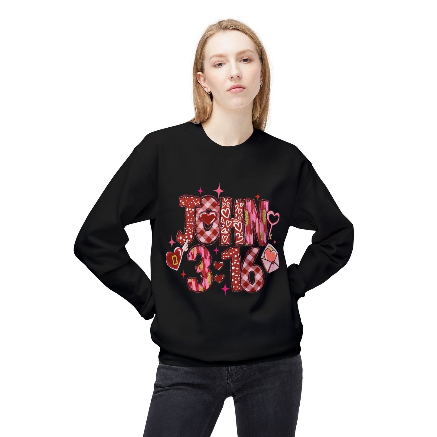 Valentines Unisex Midweight Softstyle Fleece Crewneck Sweatshirt