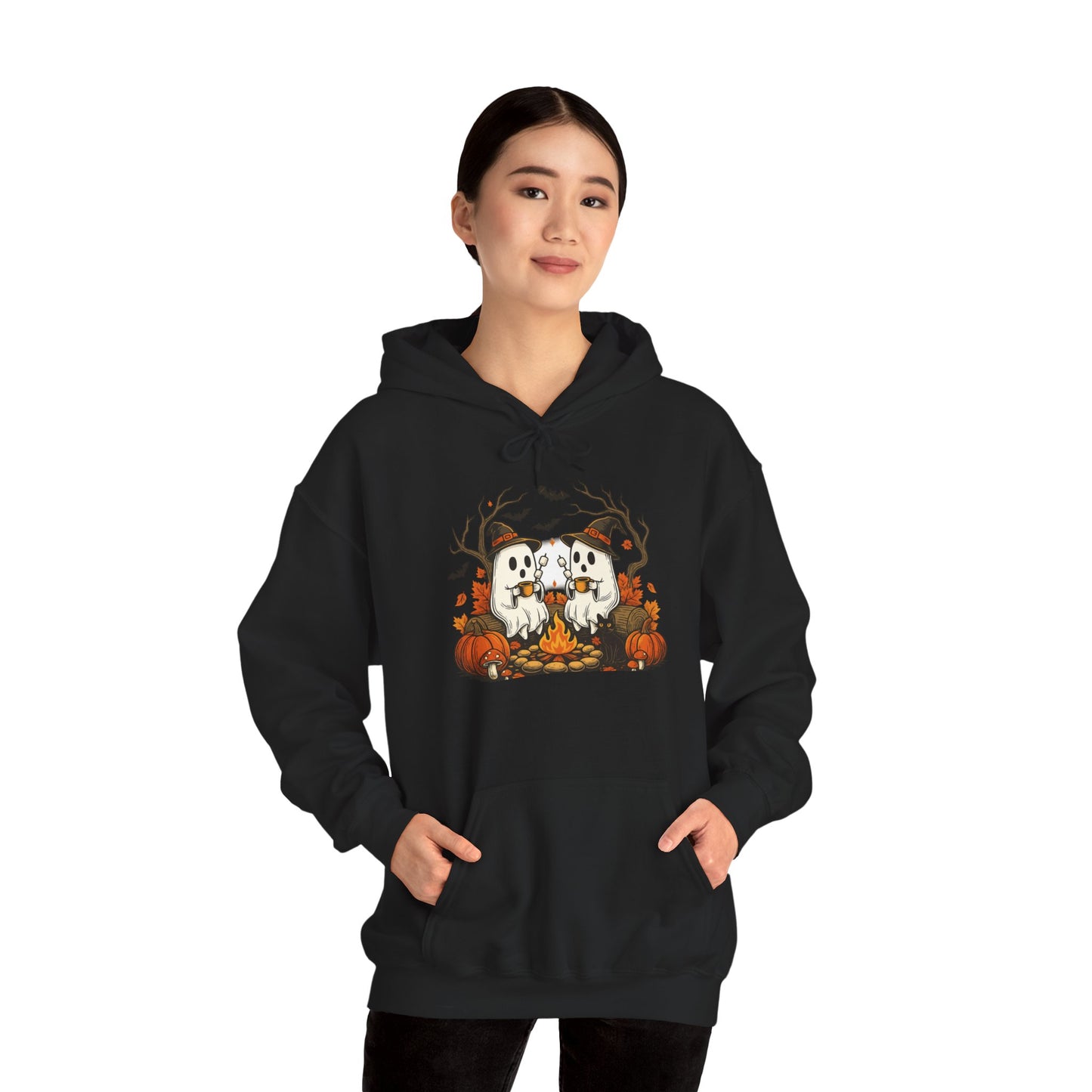 Cozy Halloween Hoodie, Unisex Hooded Hoodie, Fall Outfit, Pumpkin Patch Hoodie, Halloween Gift, Spooky Season Apparel