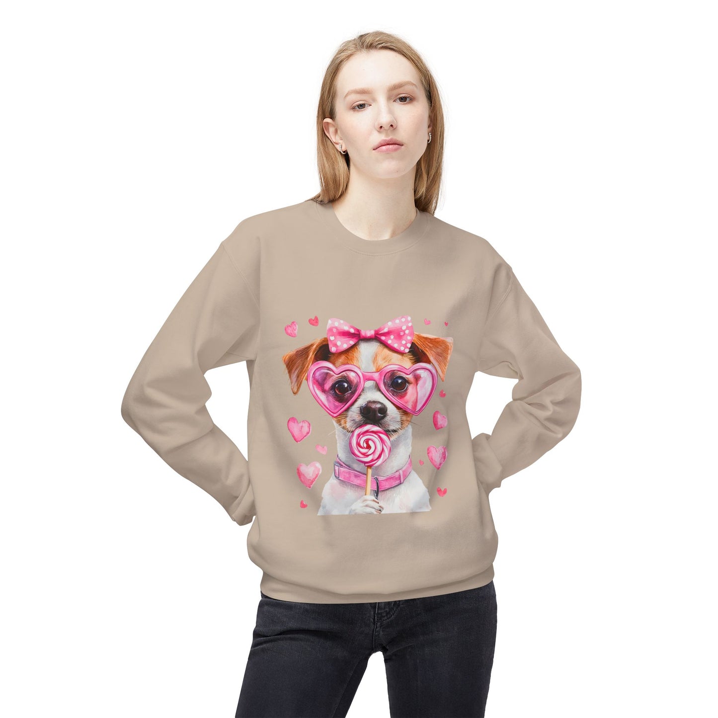 Valentines Unisex Midweight Softstyle Fleece Crewneck Sweatshirt