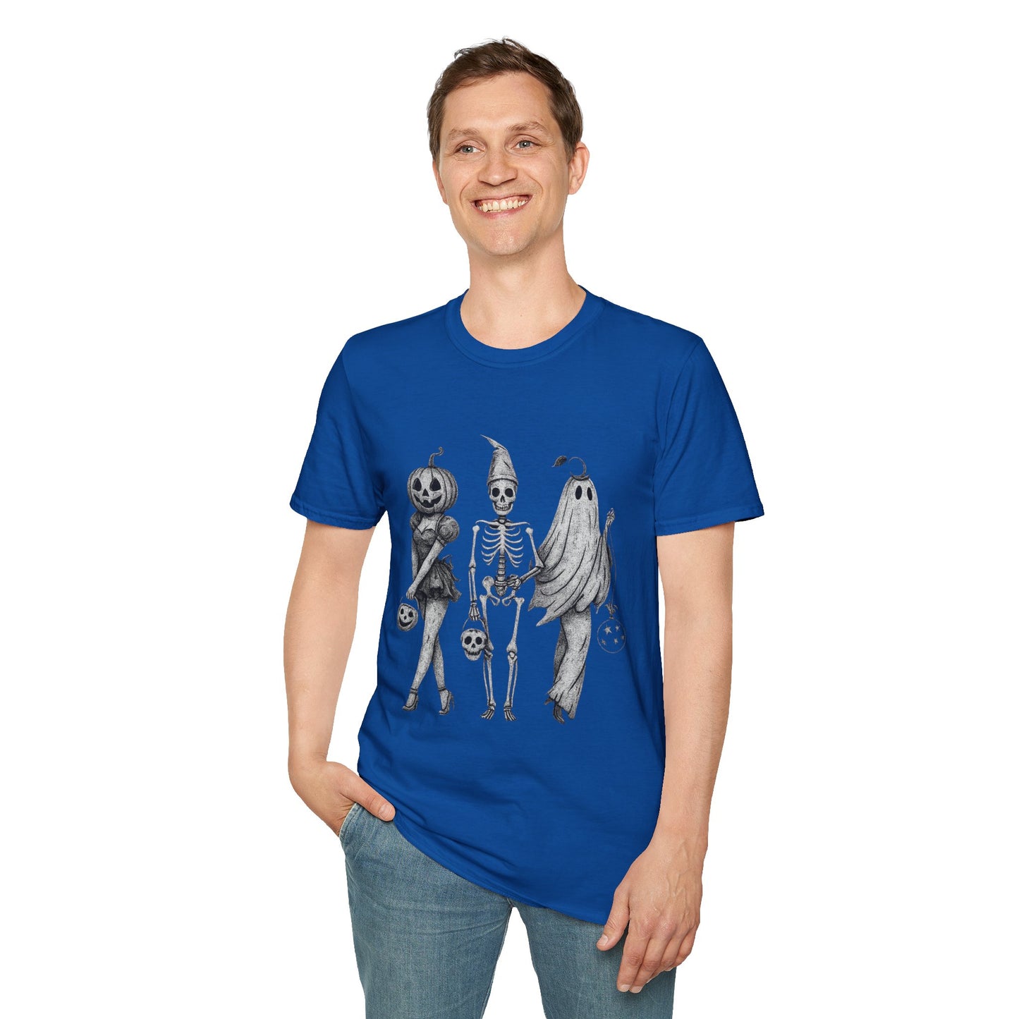 Halloween Graphic Tee, Unisex Softstyle T-Shirt, Spooky Season Shirt, Fall Fashion, Halloween Costume Top