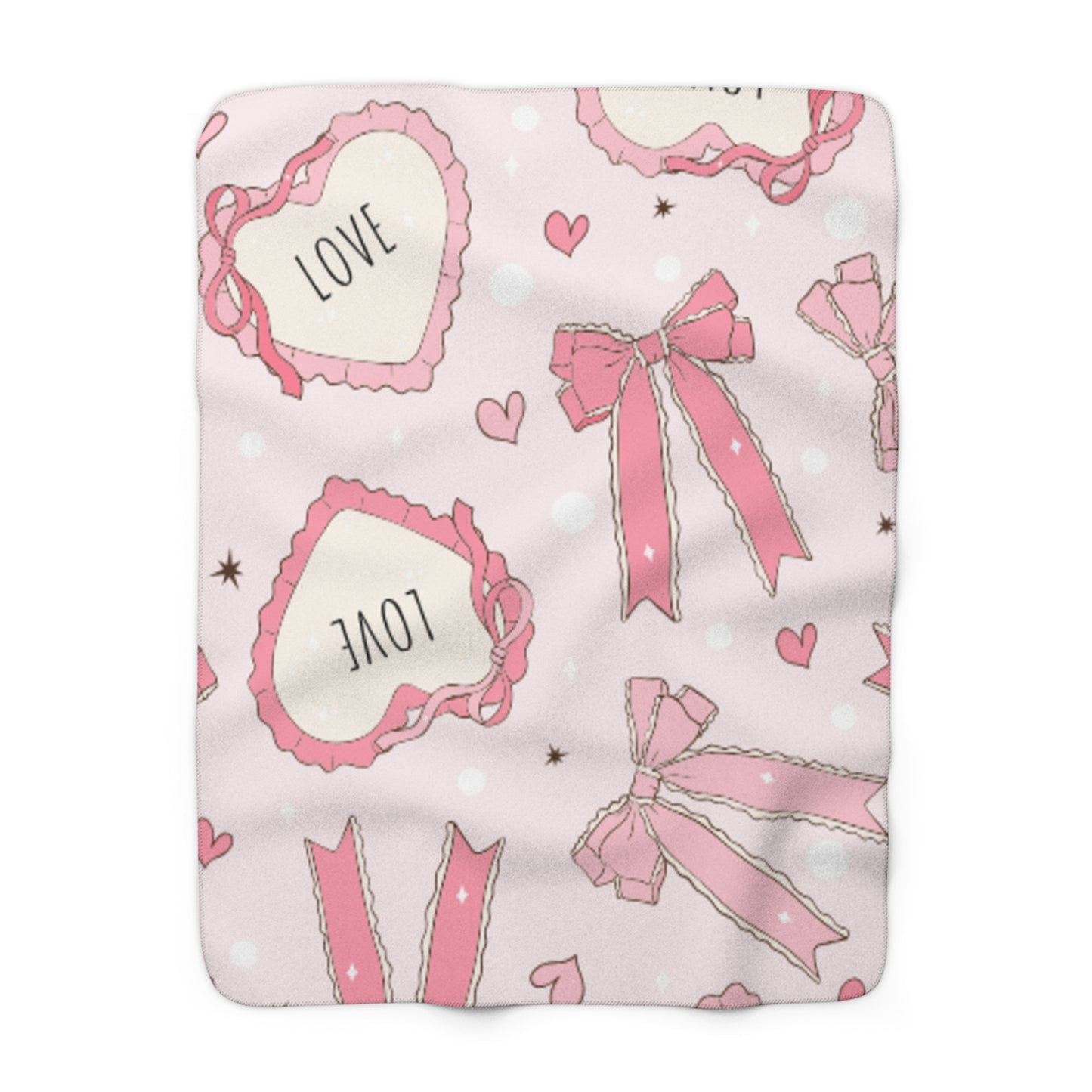 Valentines Sherpa Fleece Blanket