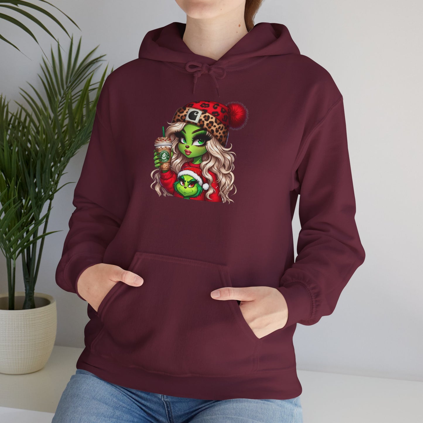 Festive Witch Hooded Hoodie | Cute Halloween Hoodie, Cozy Women’s Hoodie, Gift for Witch Lovers, Holiday Apparel