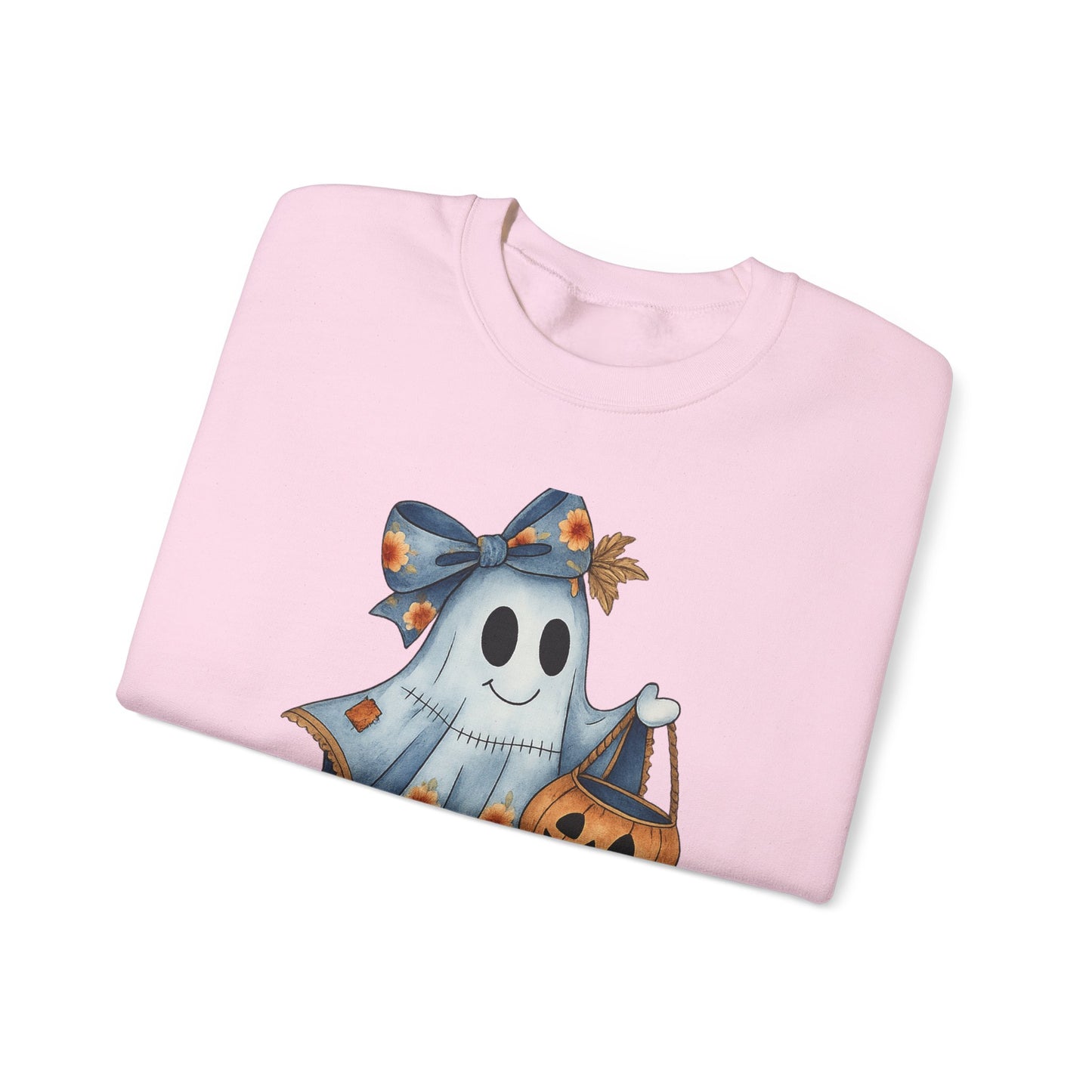 Cute Ghost Halloween Sweatshirt, Unisex Crewneck, Cozy Fall Apparel, Spooky Season Gift, Trick or Treat, Halloween Celebration